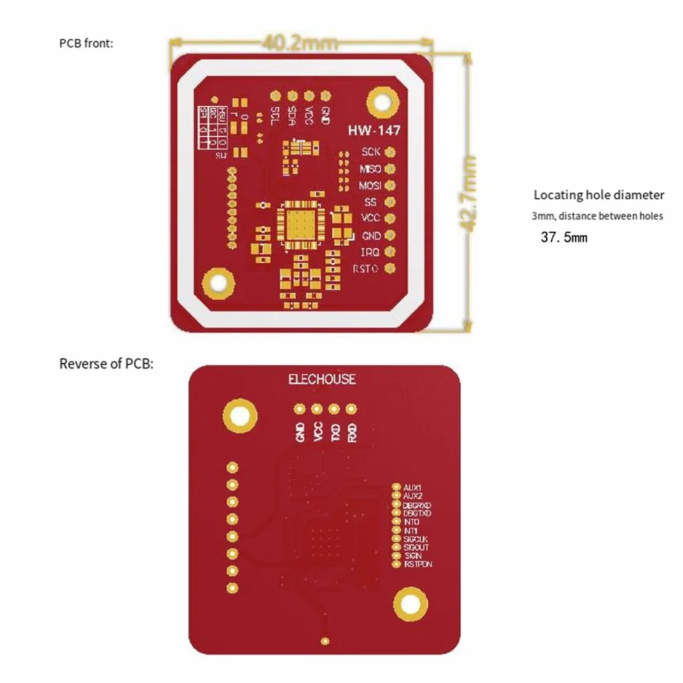 Moduł Bezprzewodowy PN532 NFC RFID V3 Czytnik Karta S50 Antena IIC SPI HSU