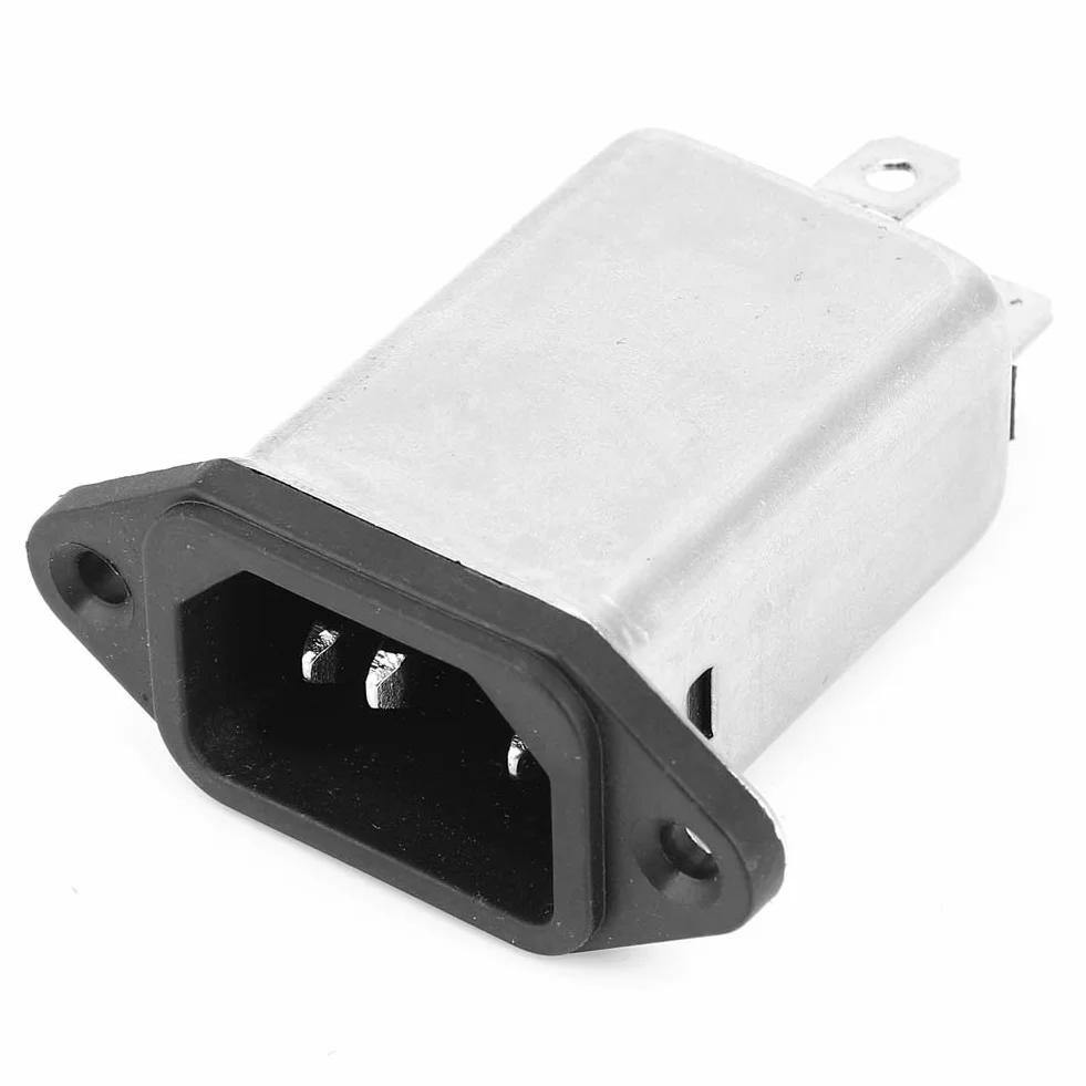 Filtr EMI gniazdo Panel Mount 10A komponentów elektronicznych