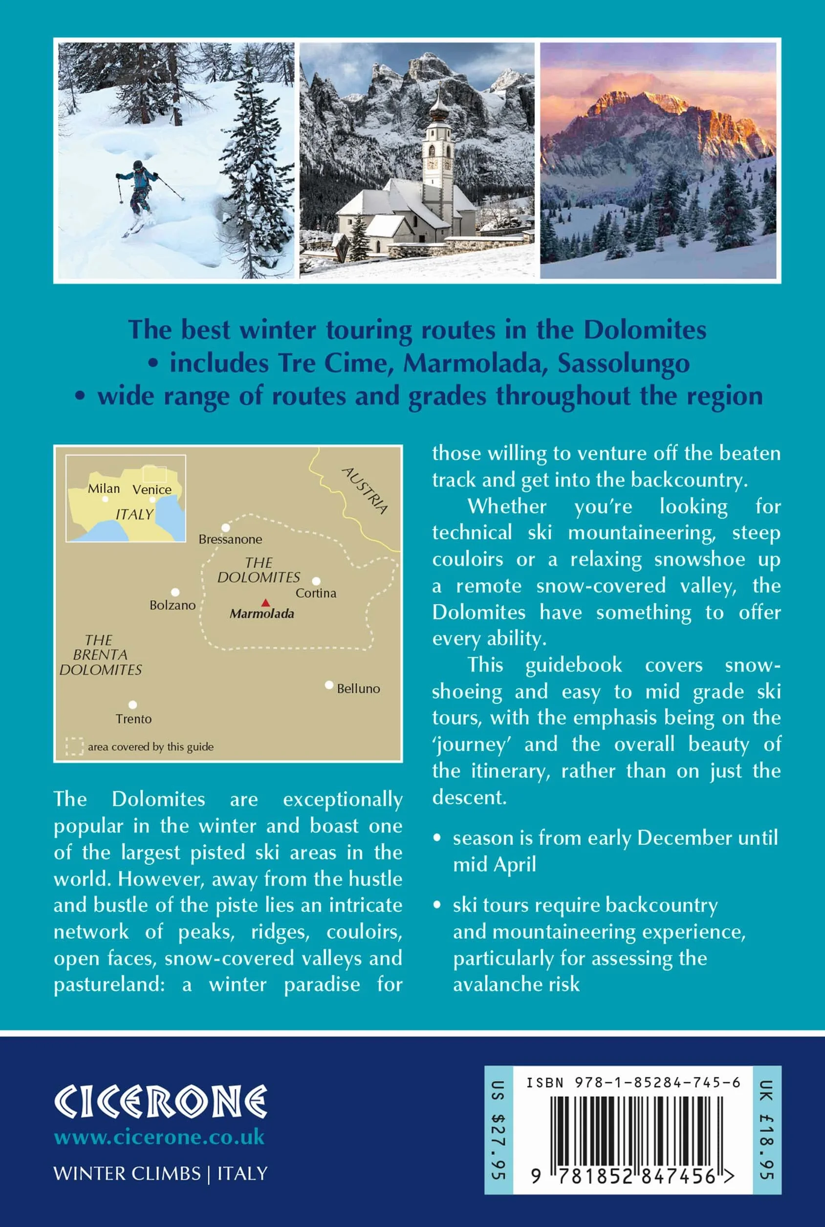 Ski Touring and Snowshoeing in the Dolomites: 50 Winter Routes