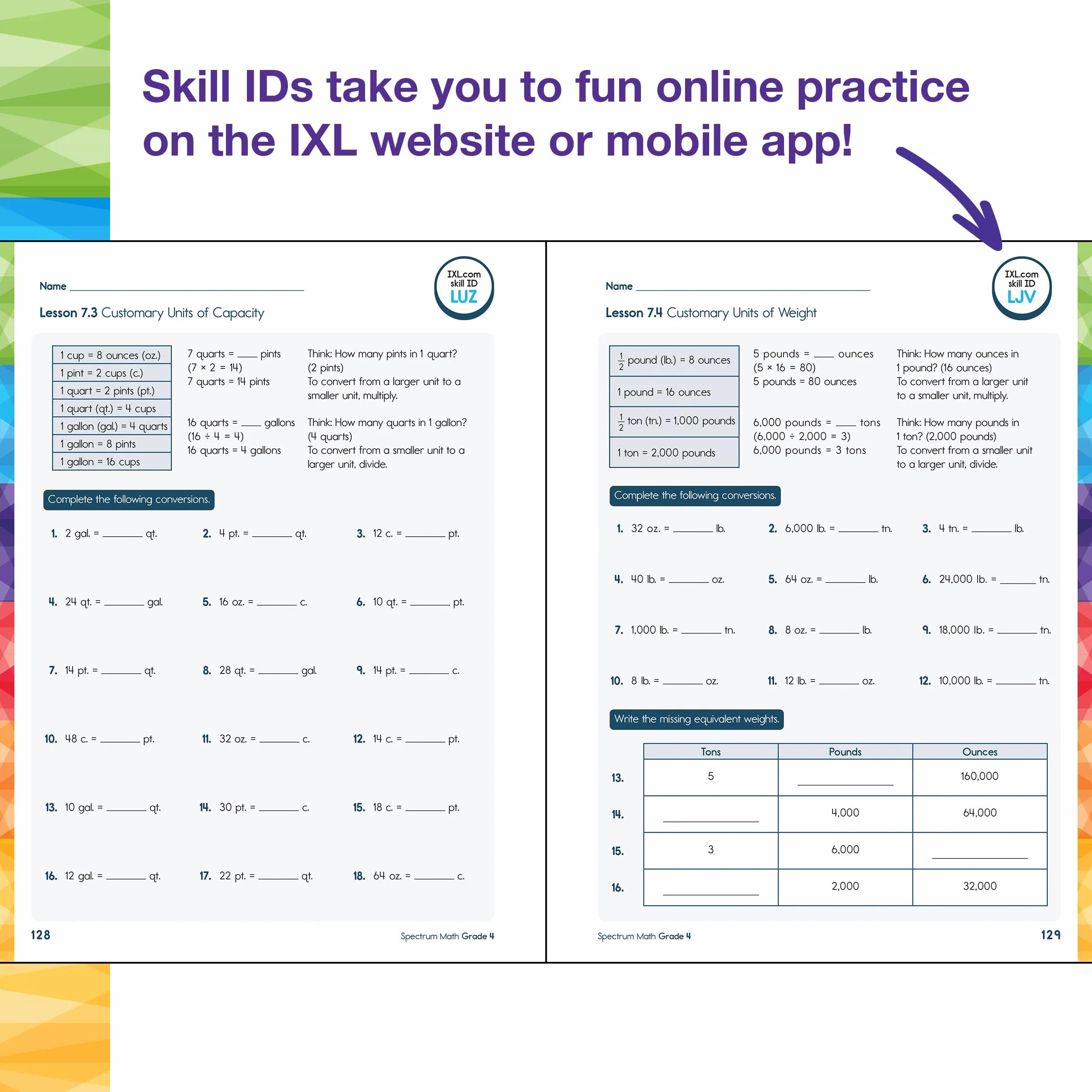 Spectrum Math Workbook Grade 4