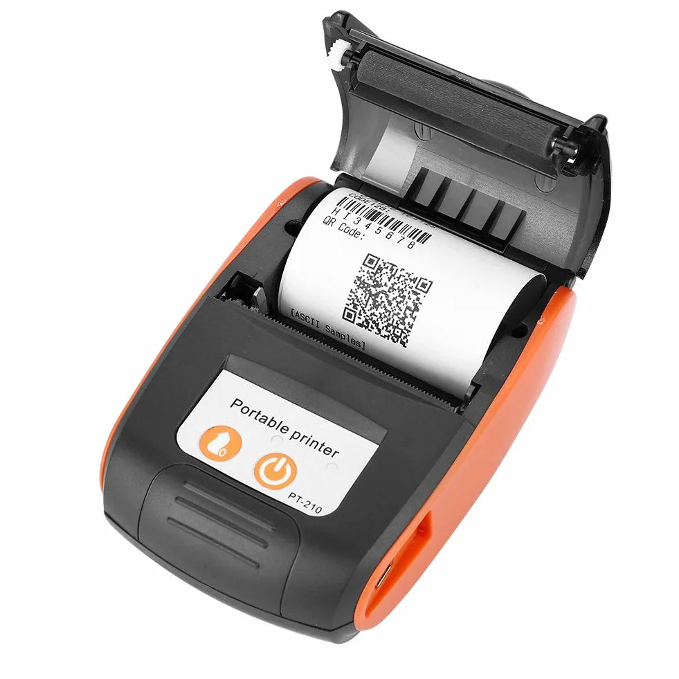 Bezprzewodowa termiczna drukarka pokwitowań Bluetooth 58 mm 110-240 V Android iOS