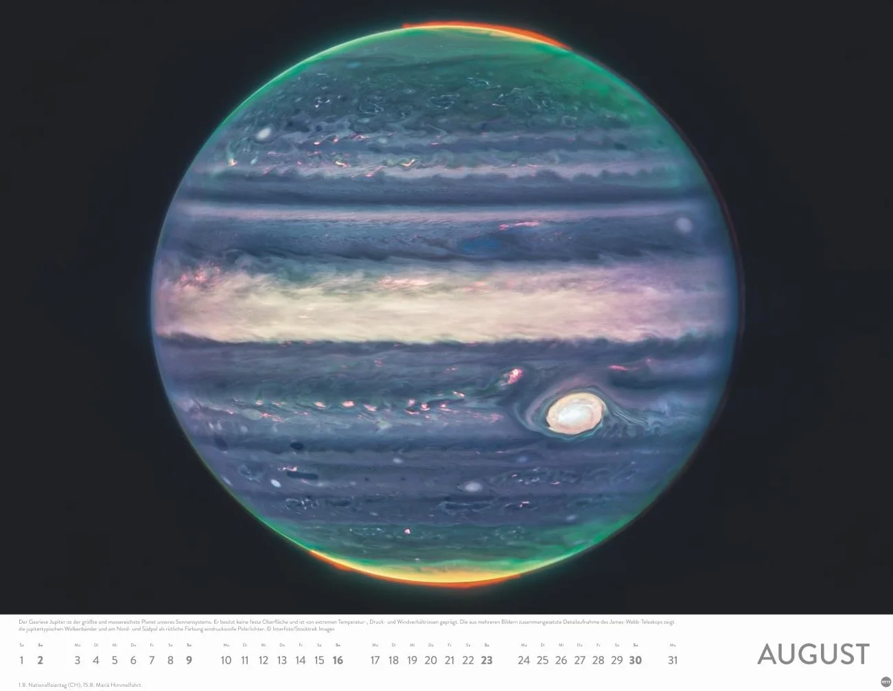 Das Universum Posterkalender 2026: Fotokalender mit Spiralgalaxien, Hubble-Weltraumteleskop