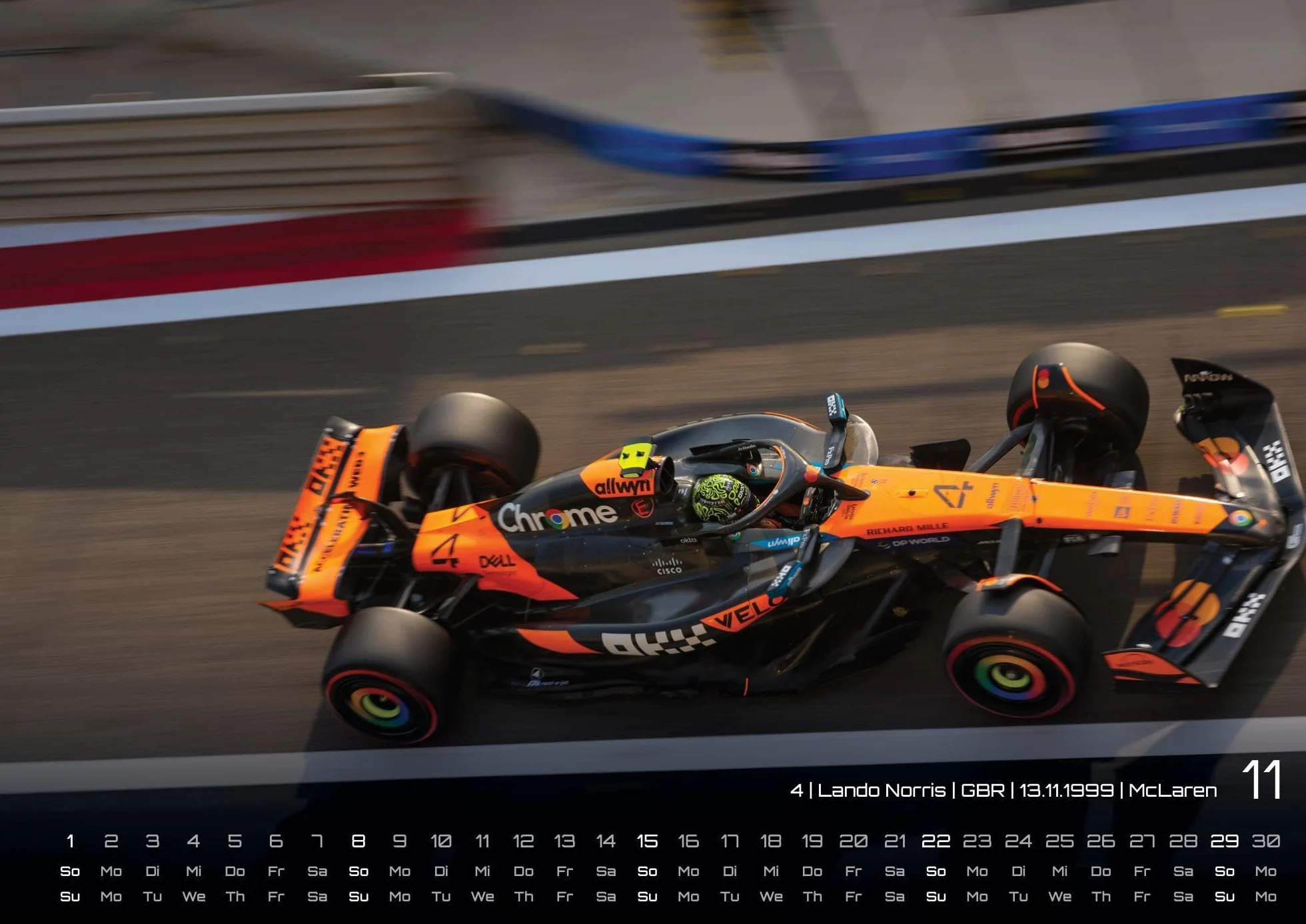 Formel 1 Kalender 2026 DIN A2: F1 Grand Prix Wandkalender für Fans
