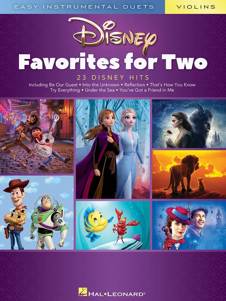 Disney Favorites for Two Easy Instrumental Duets Violins 23 Titres