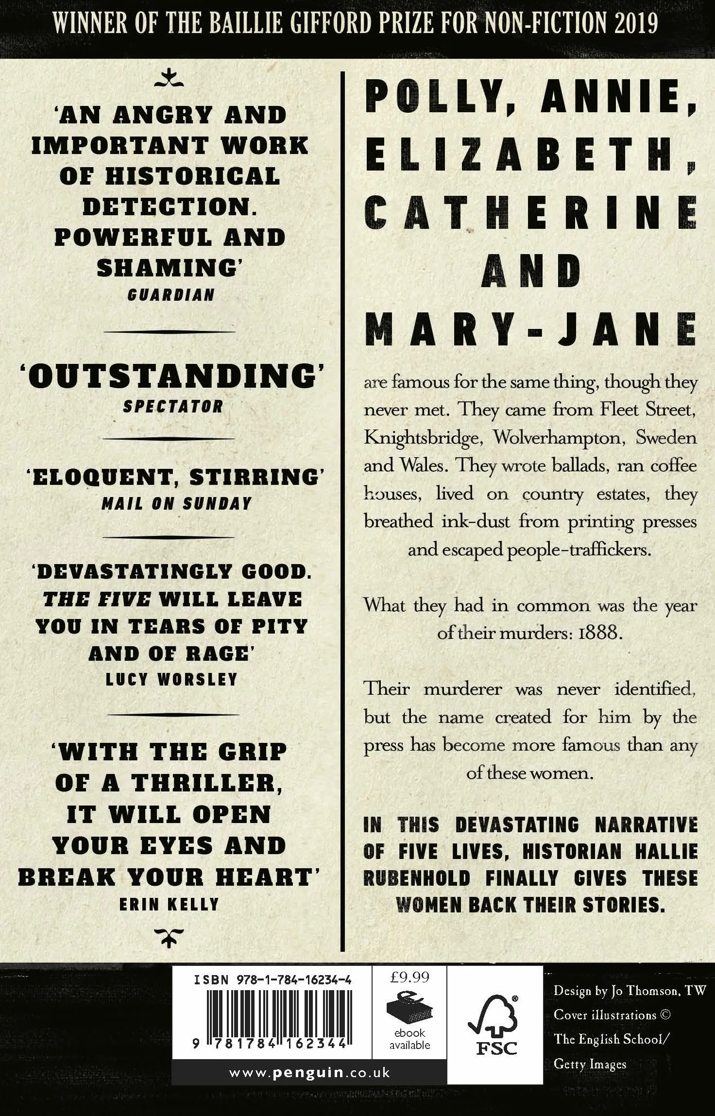 The Five: The Untold Lives of the Women Killed by Jack the Ripper, the Bestselling True Crime Book