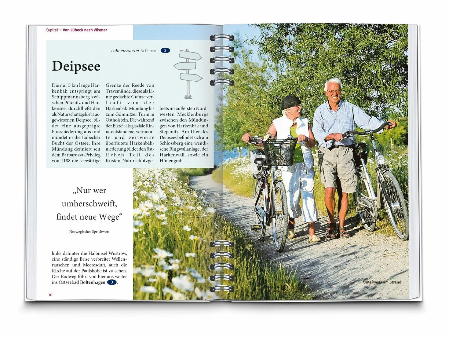 KOMPASS Radreiseführer Ostseeküstenradweg Mecklenburg-Vorpommern: von Lübeck über Rügen nach Usedom, mit Extra-Tourenkarte, Reiseführer und exakter Streckenbeschreibung: 6921