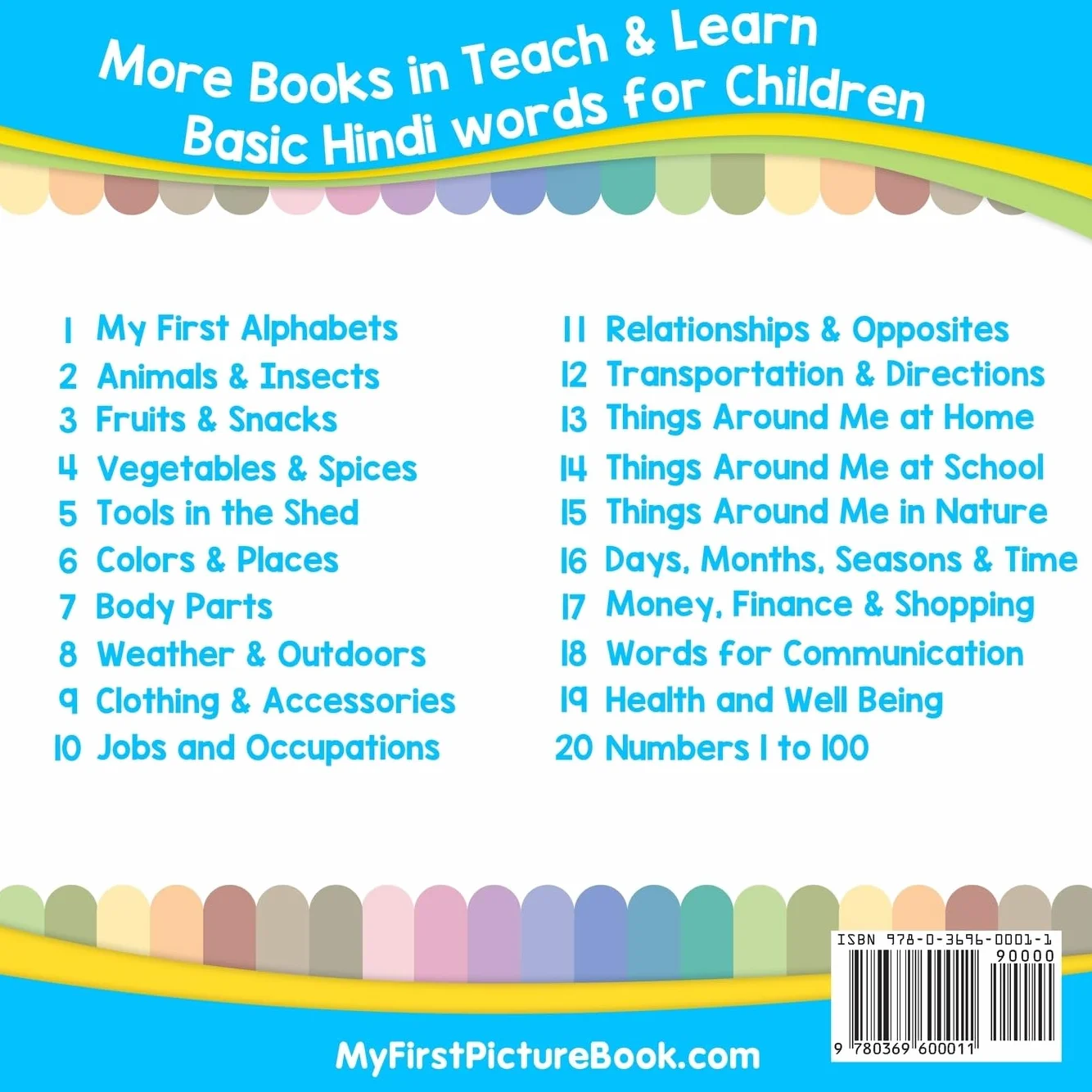 My First Hindi Alphabets Picture Book: Bilingual Early Learning Hindi Books for Kids