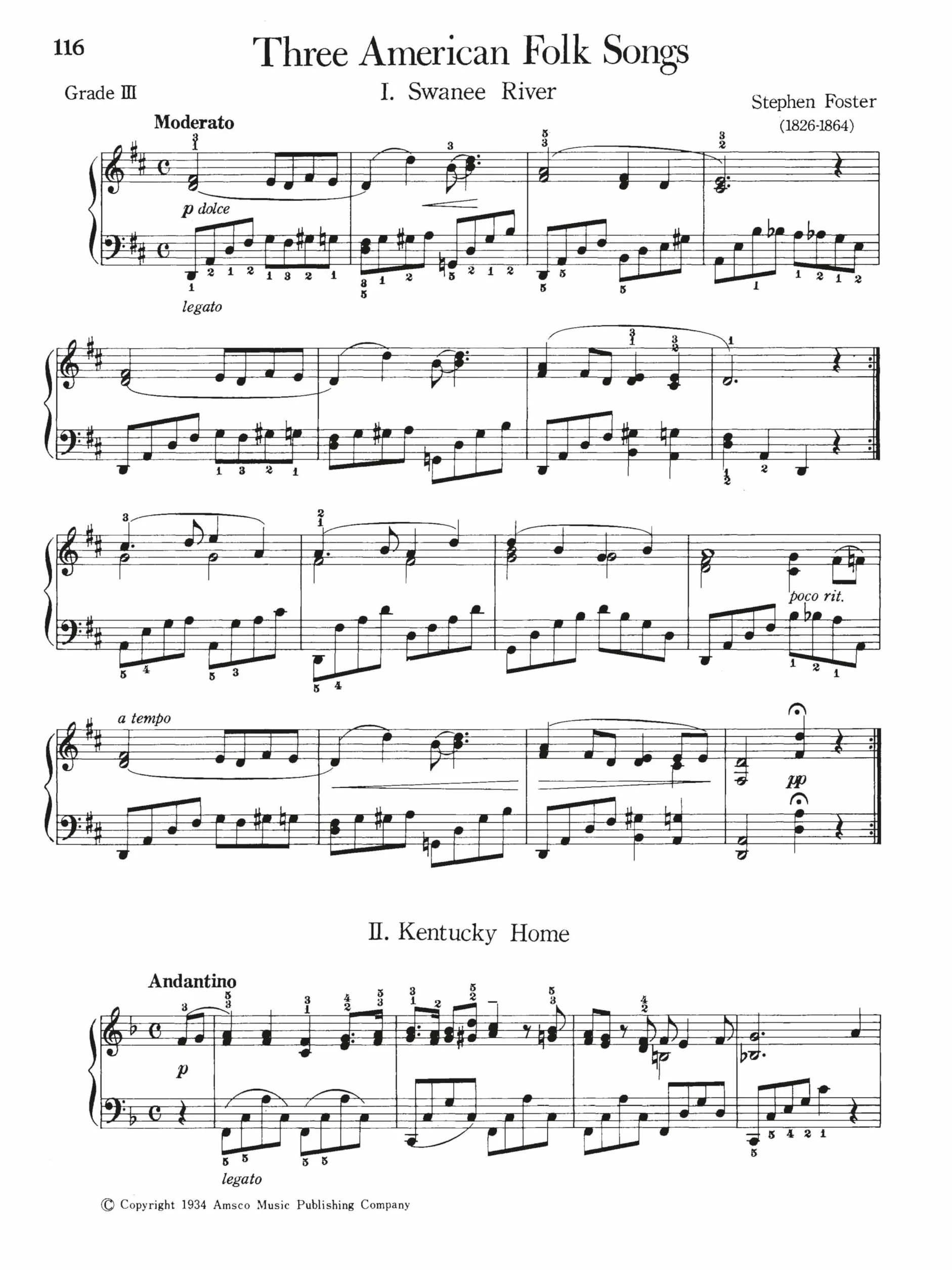 Maxwell Eckstein Piano Pieces for Children EFS 3 Recueil Everybody's Favorite Series No. 3