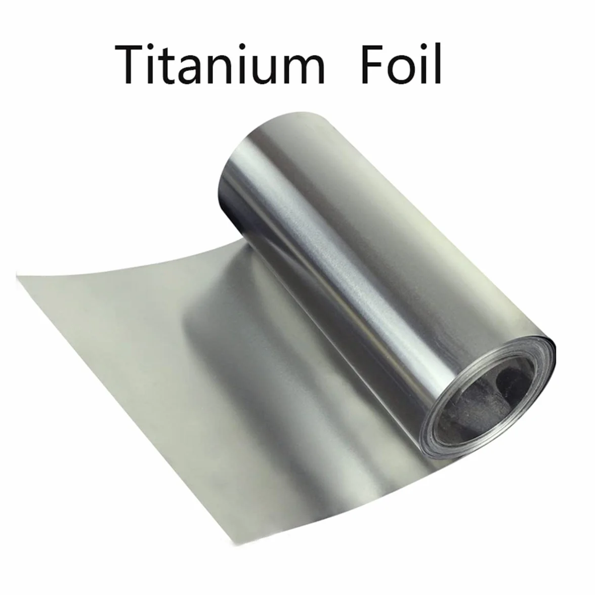 Folia tytanowa Wysoka czystość - Titan Foil Foil Cewka tytanowa pasek do laboratorium badań naukowych,Thickness 0.3mm,200mmx500mm
