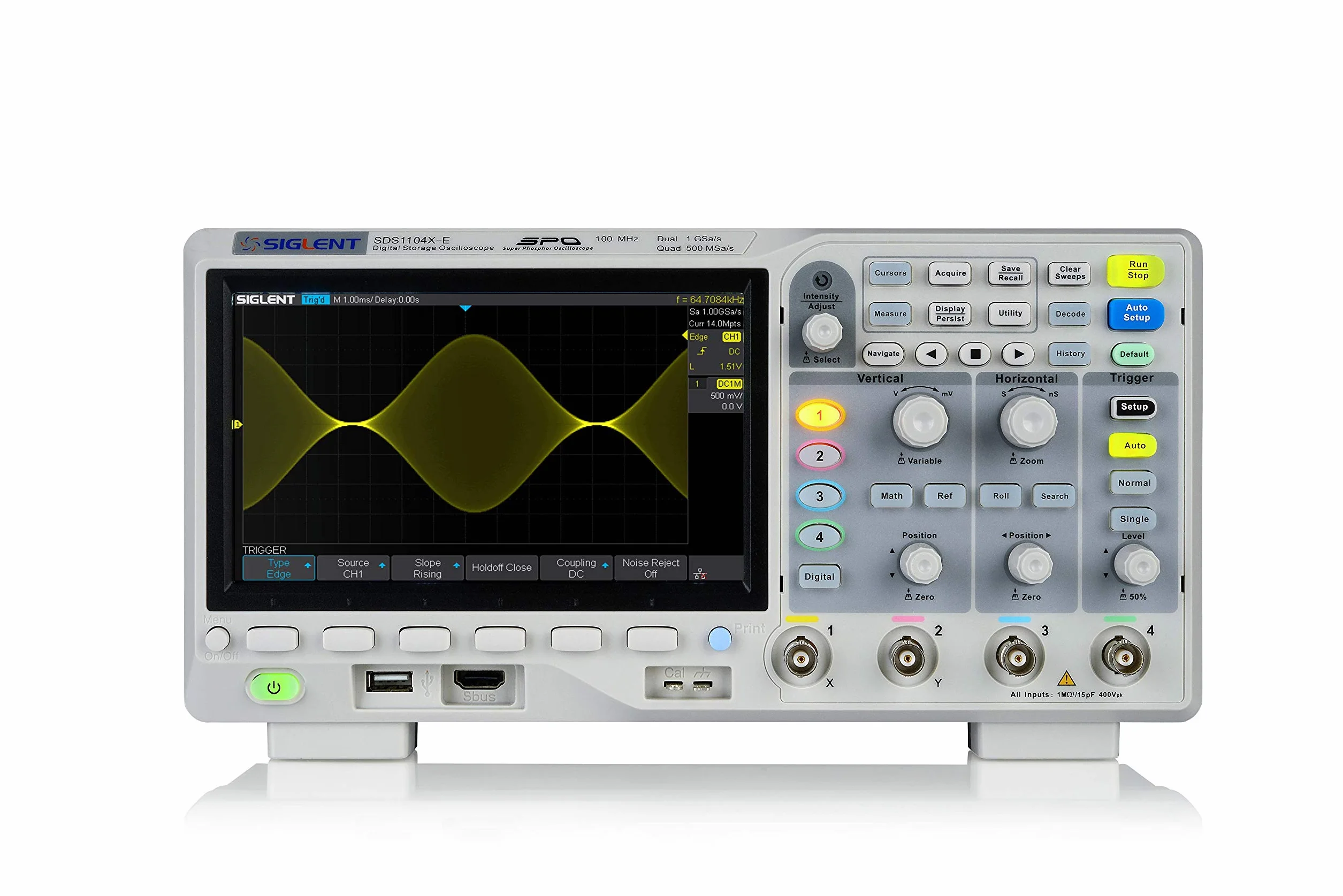 Siglent SDS1104X-E oscyloskop 4-kanałowy 100 MHz