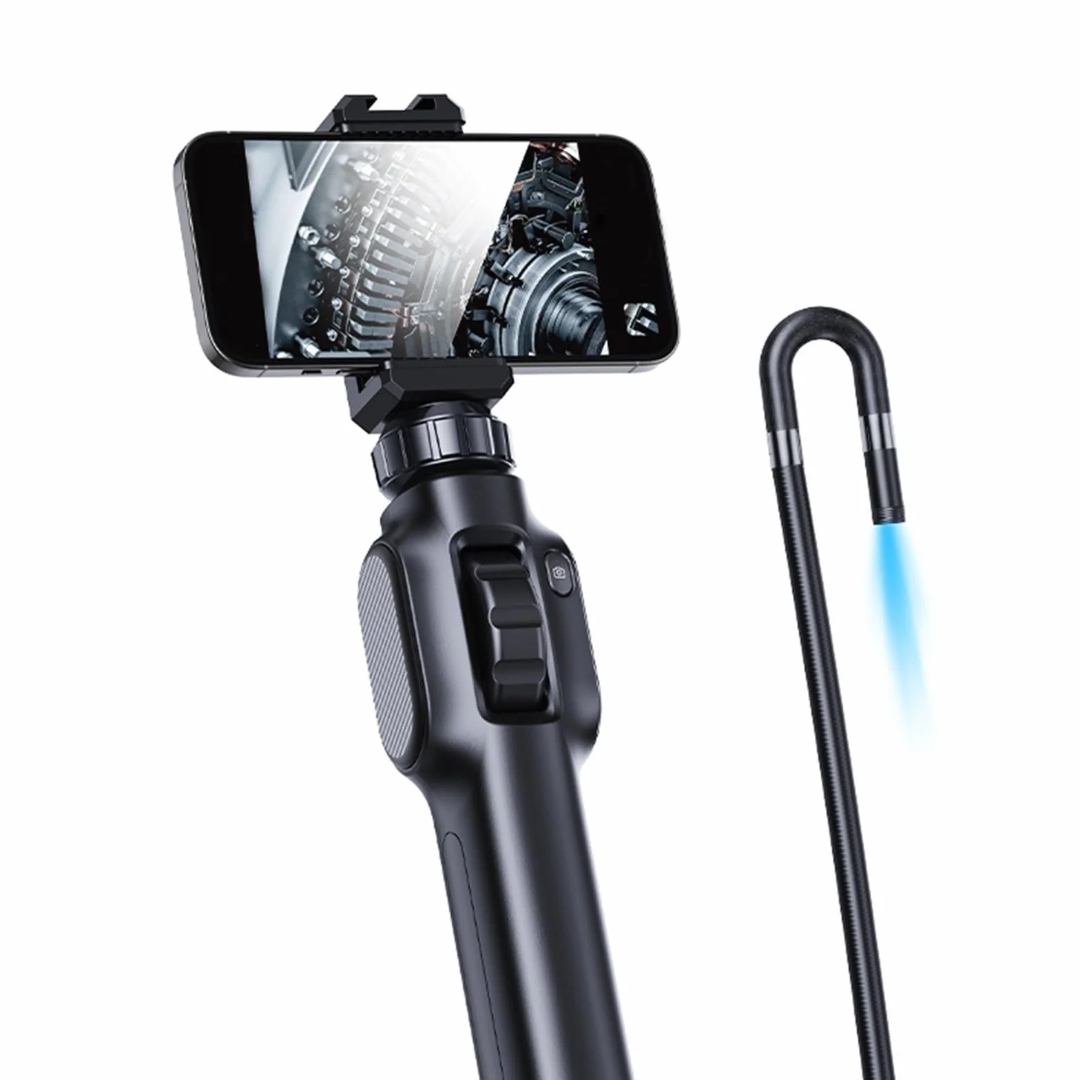 1 zestaw boroskopów przemysłowych obracających się o 360°, boroskop 8 mm, pojedynczy obiektyw, dwukierunkowy obrót, kamera inspekcyjna, wodoodporna, rura kanalizacyjna, rura