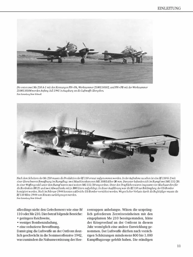 Messerschmitt Me 210 Kampfflugzeug Zweiter Weltkrieg