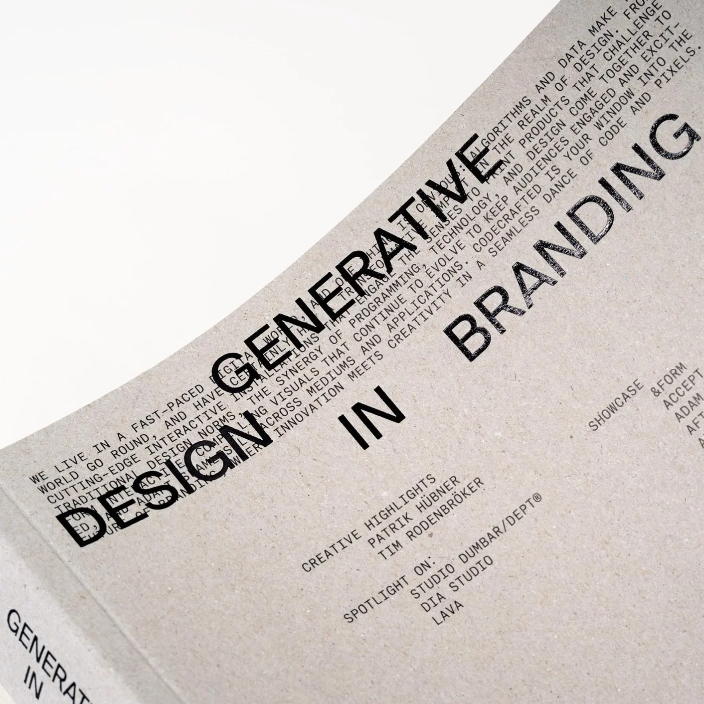 CodeCrafted Generative Design in Branding /anglais