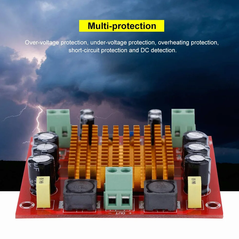 Naroote Jednokanałowy wzmacniacz mocy, moduł wzmacniacza mocy, cyfrowy moduł rdzenia 150 W, nowy jednokanałowy moduł rdzenia 12 V 26 V TPA3116D2