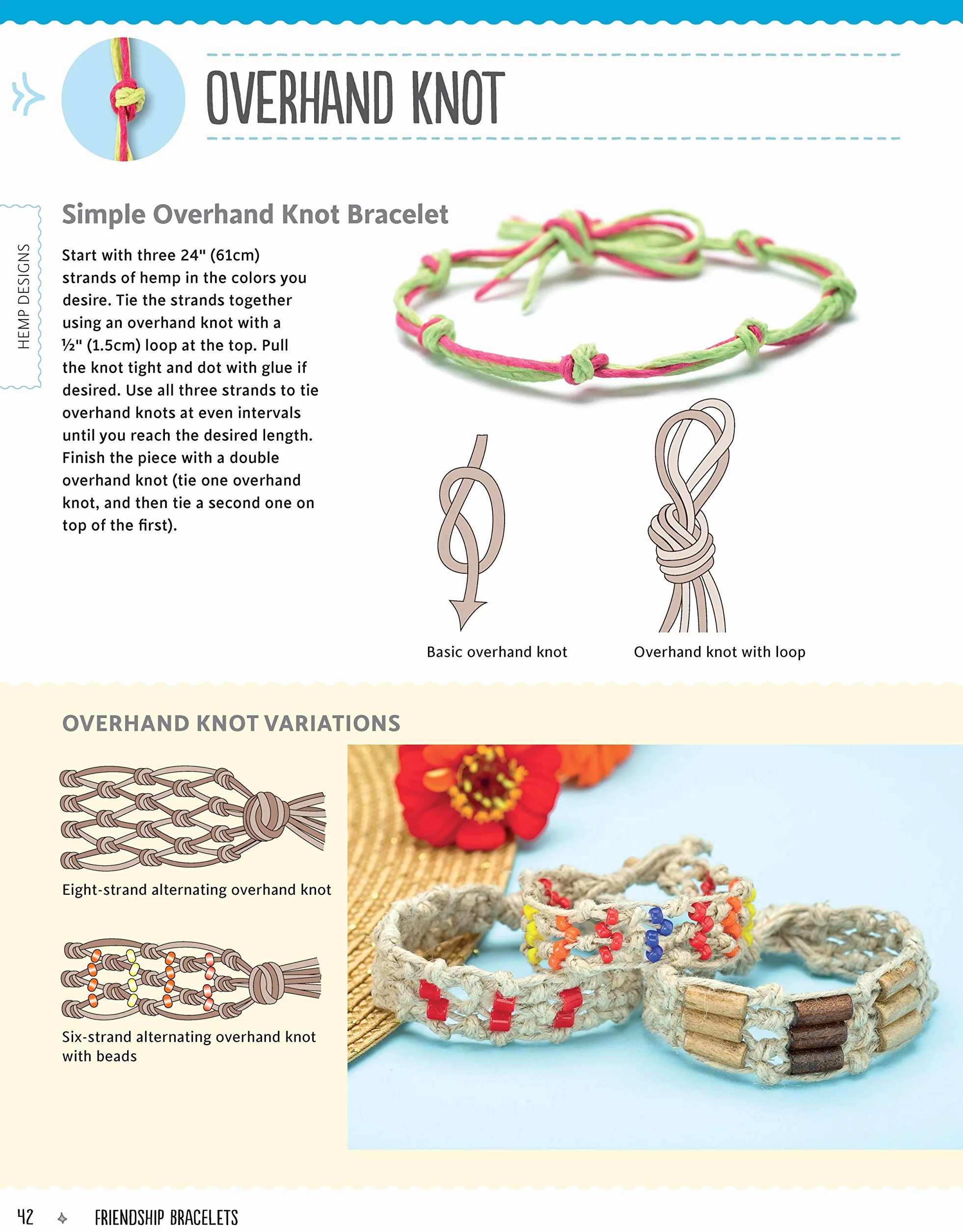 Friendship Bracelets Boho Chic Designs Hemp Floss