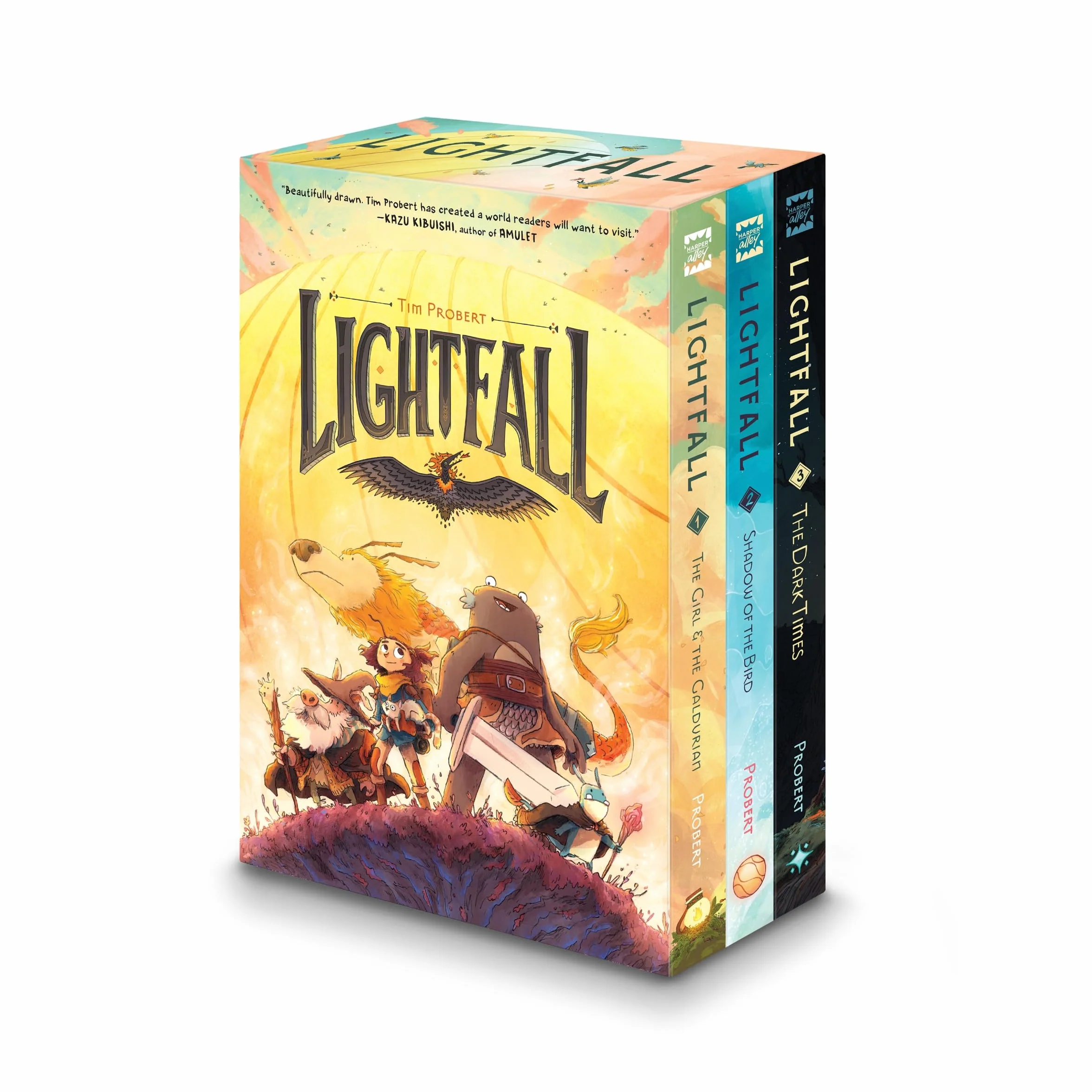 Lightfall 3-Book Box Set: Shadow of the Bird, The Dark Times, The Girl & The Galdurian