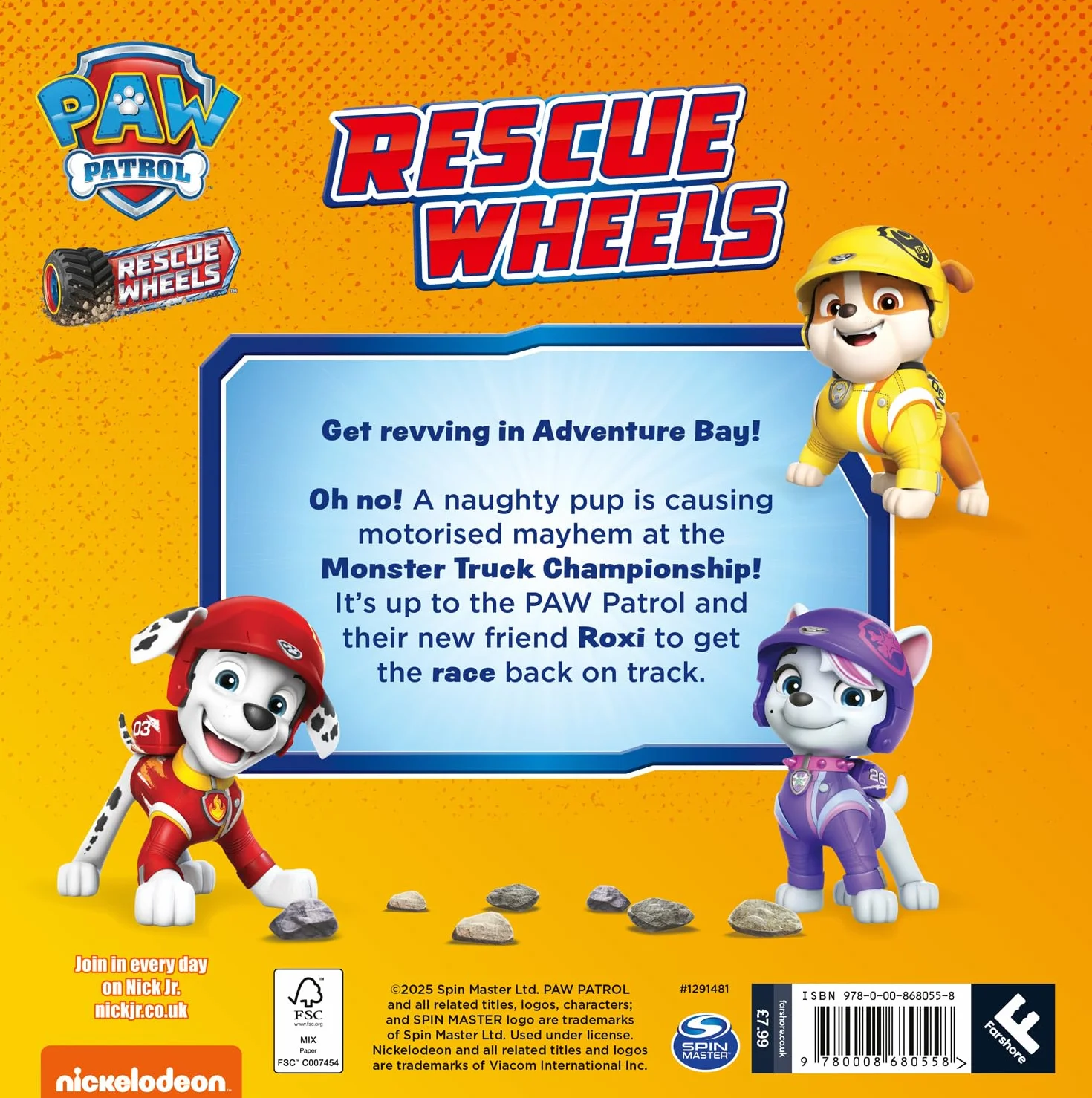 PAW Patrol Rescue Wheels Picture Book: Nickelodeon Monster Truck Adventure for Kids 4+