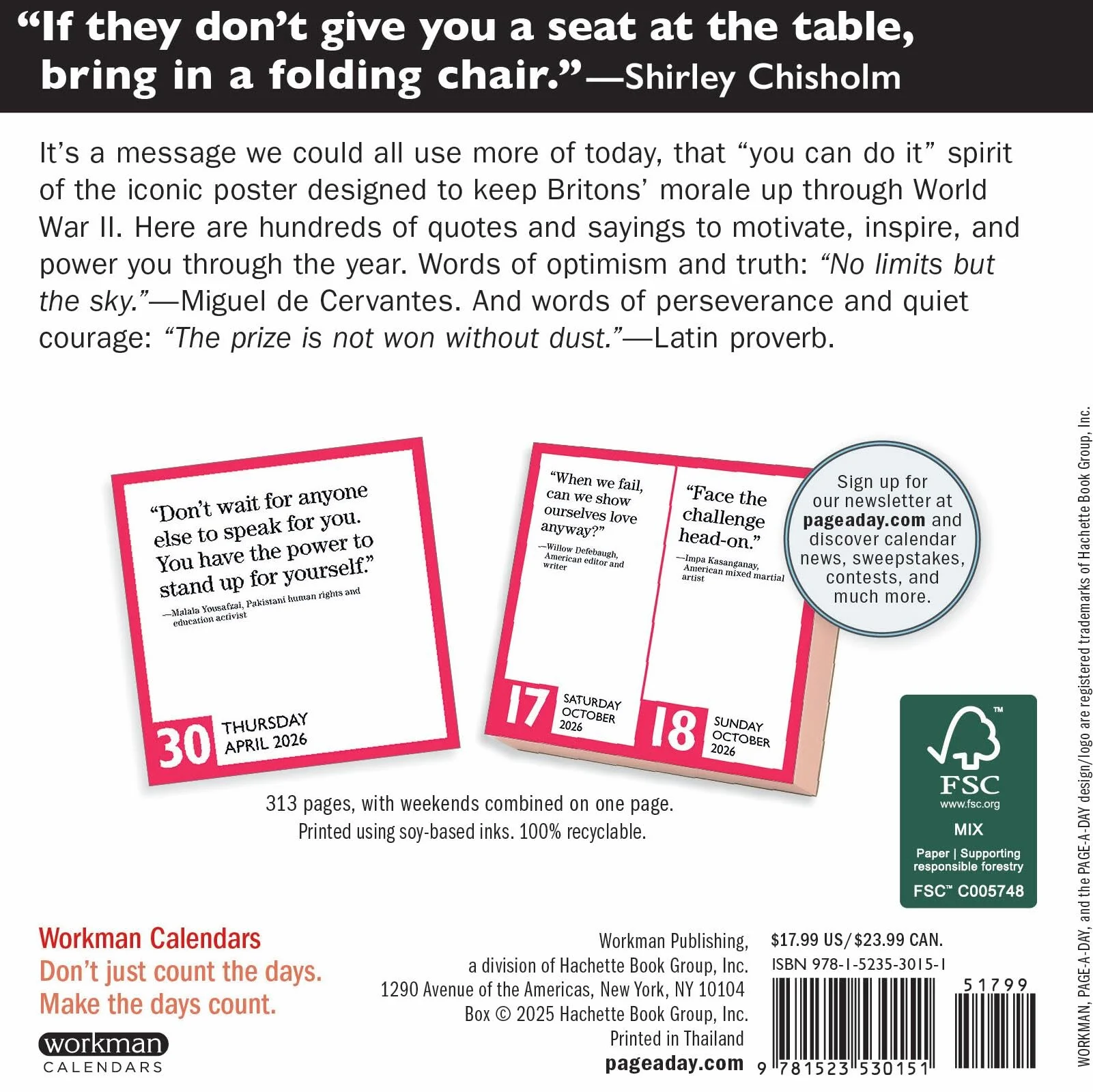 Keep Calm and Carry On Page-A-Day® Calendar 2026: 365 Quotes, Slogans, and Mottos for 2026