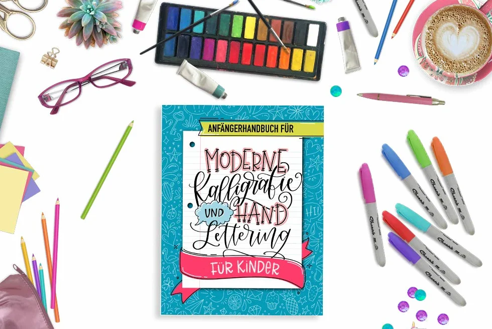 Kalligrafie Hand Lettering für Kinder Anfängerhandbuch