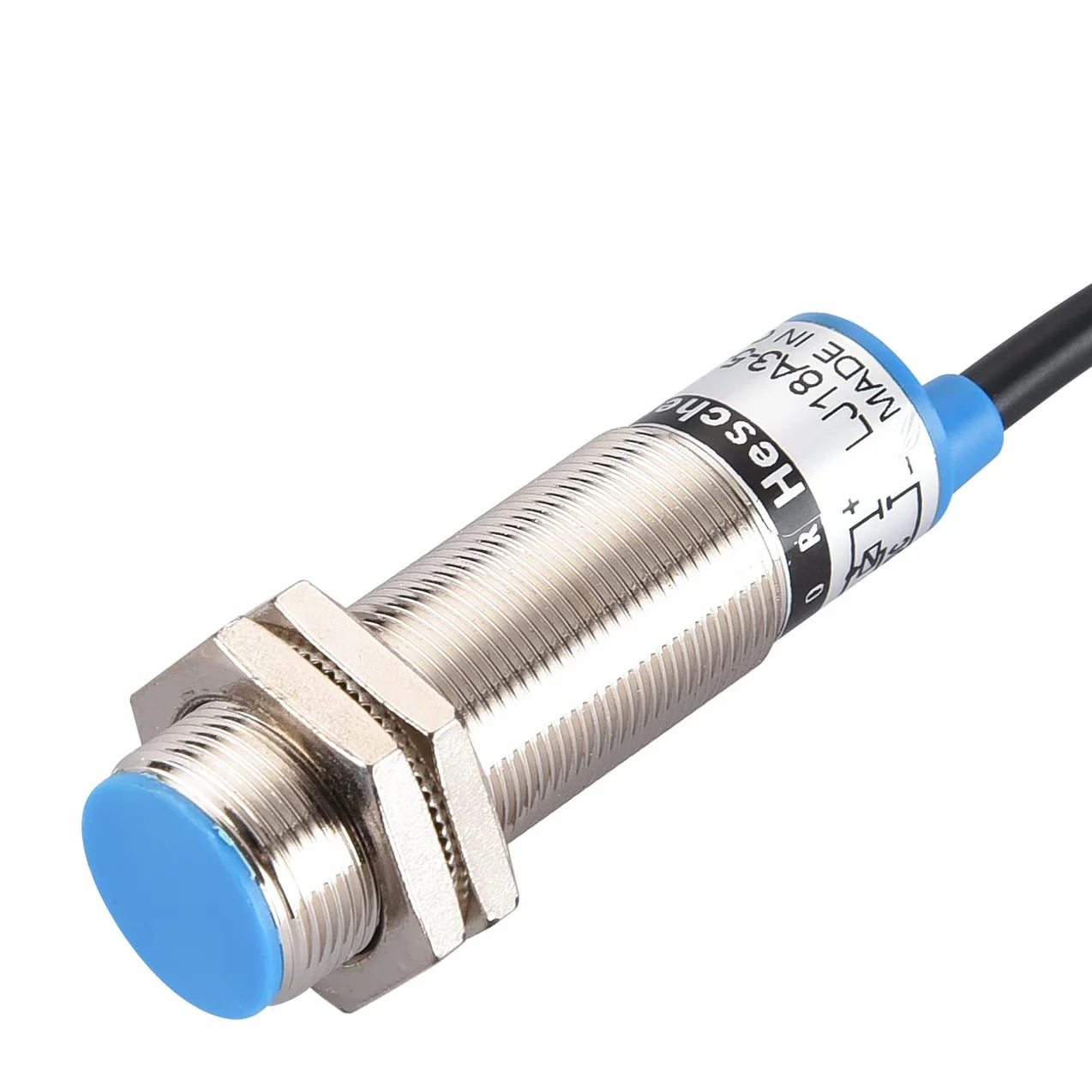 Heschen indukcyjny przełącznik czujnika zbliżeniowego LJ18A3-5-Z/BX detektor 5 mm 6-36 VDC 300mA NPN normalnie otwarty (NO) 3-przewodowy