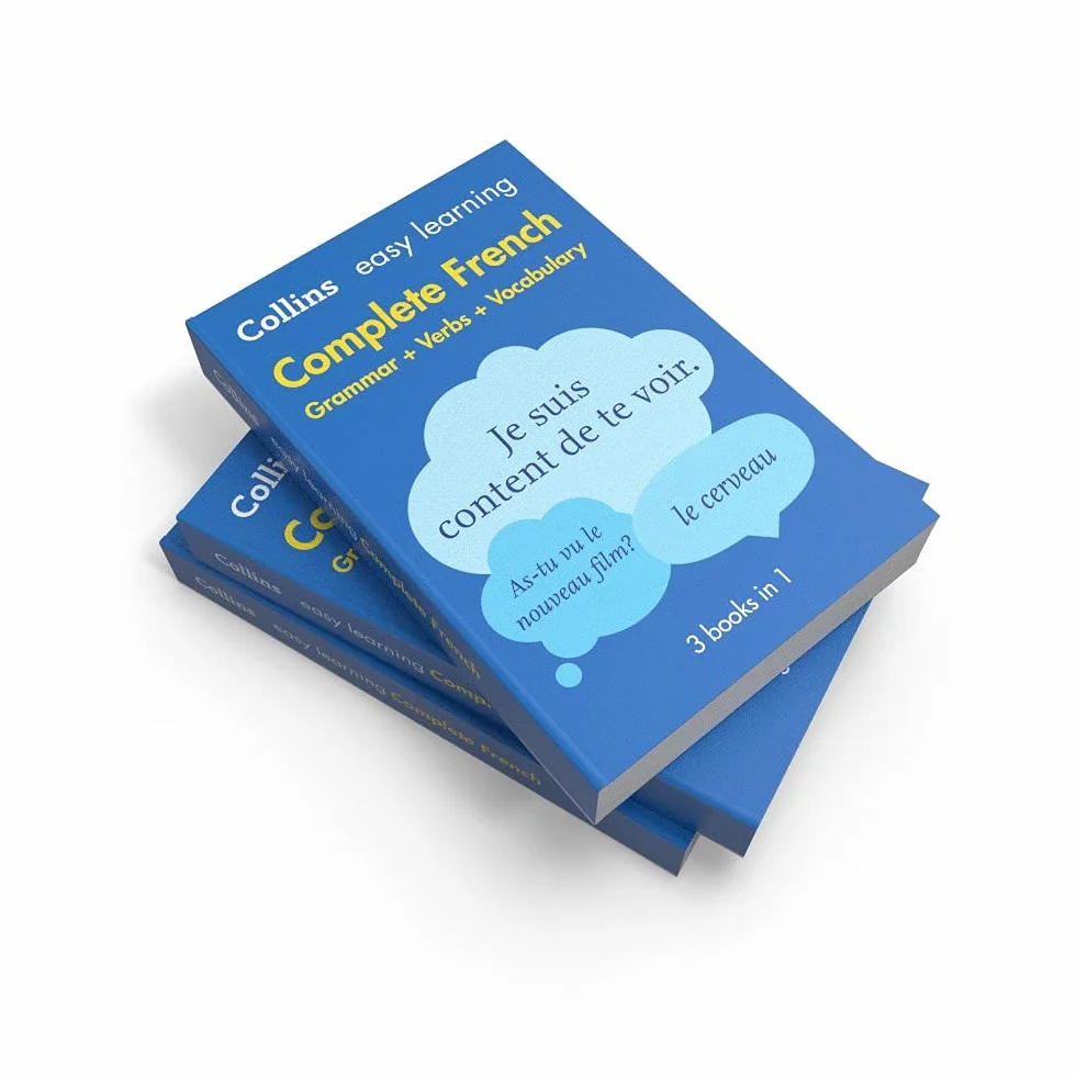 Easy Learning French Complete Grammar Verbs and Vocabulary 3 Books in 1
