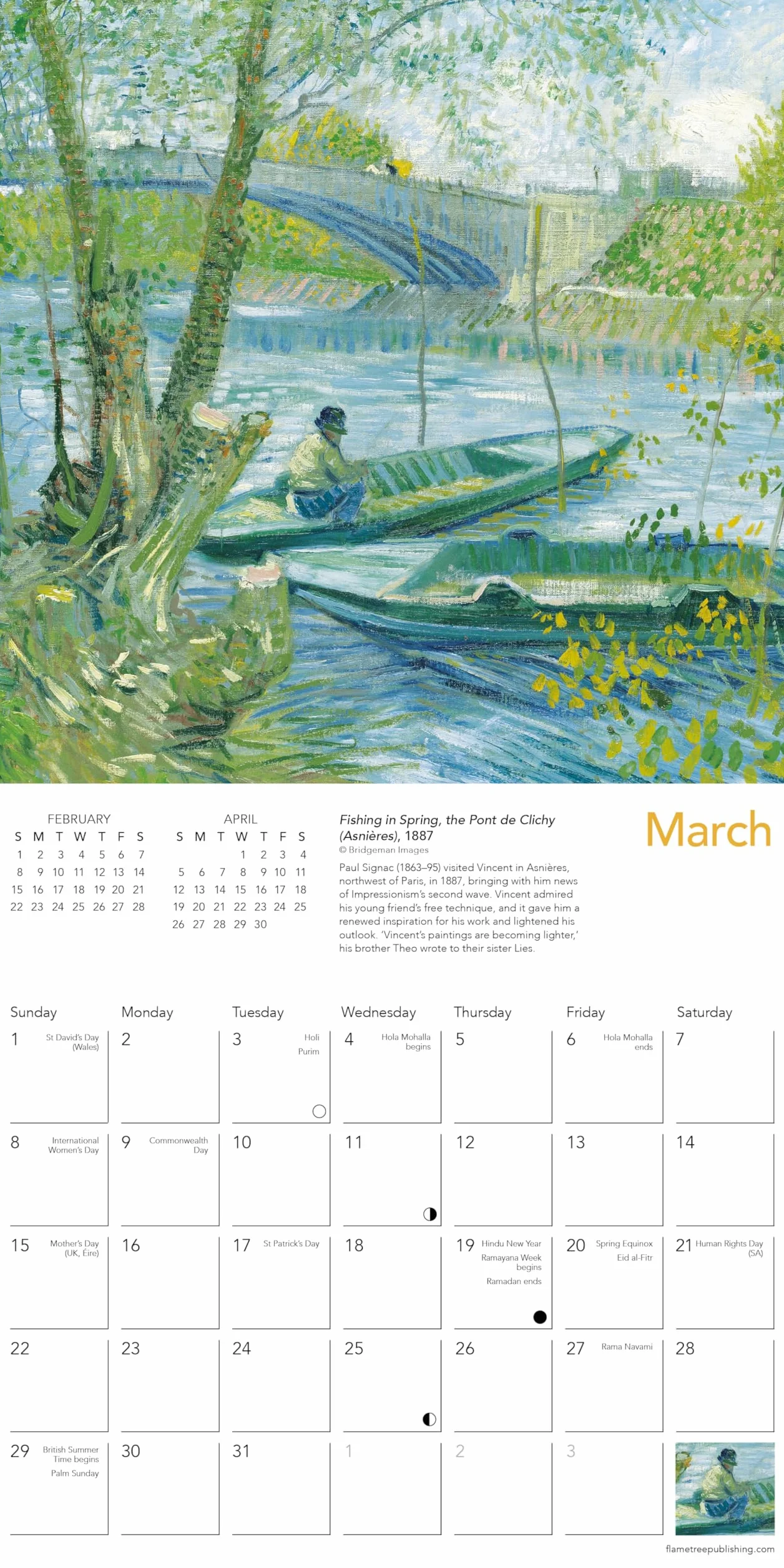Vincent van Gogh Mini Wall Calendar 2026 (Art Calendar)