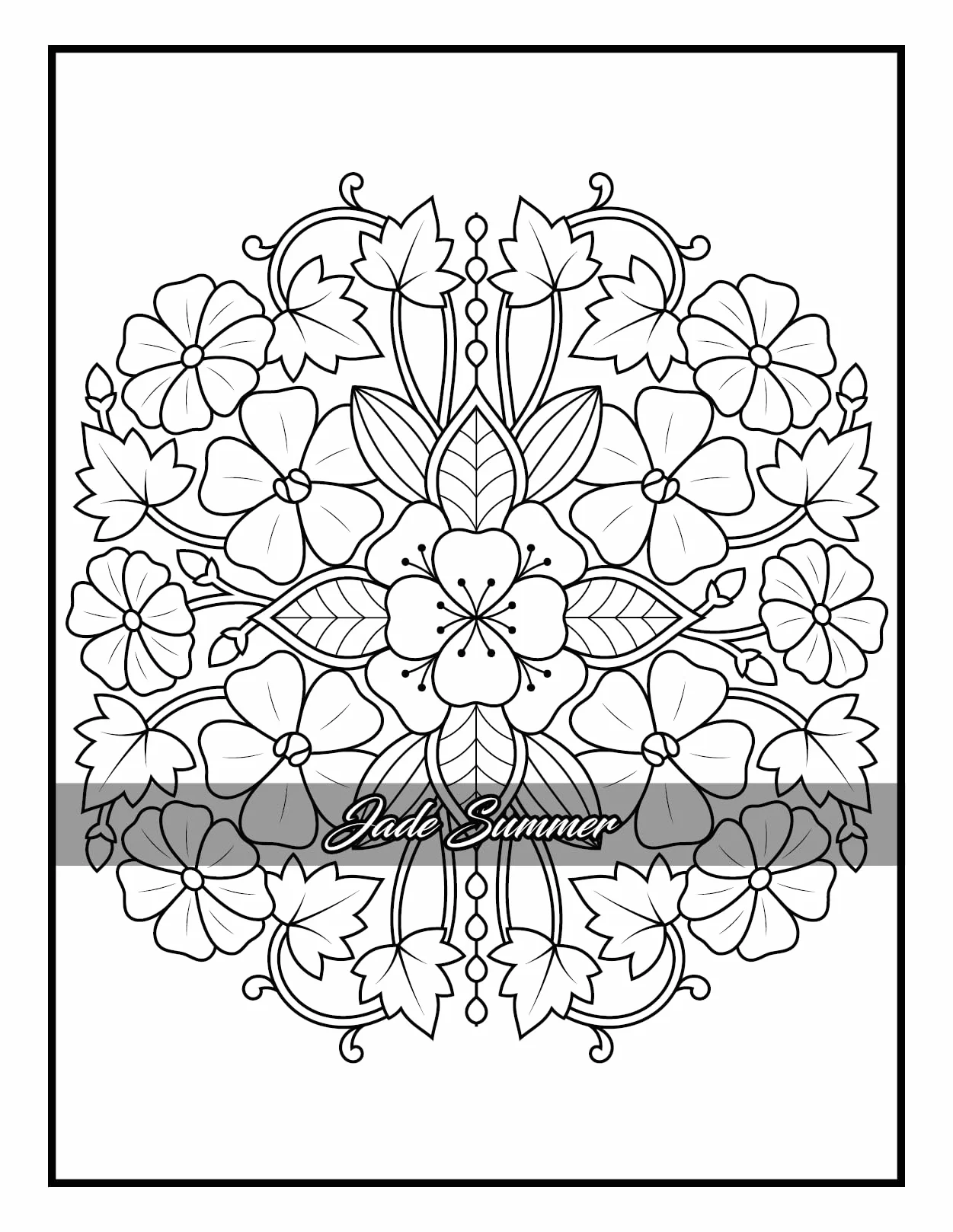 100 Flowers: Adult Coloring Book with Bouquets, Wreaths, Swirls, Patterns, Decorations