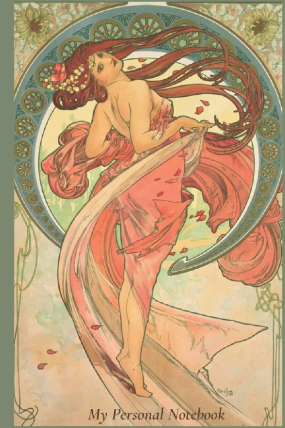 Topaz - Alphonse Mucha Masterworks Notebook: My Personal Notebook. Cute Journal for a Dance Notebook for Girls. Classic Lined Paper. 6 x 9 ( A5 )120 Pages