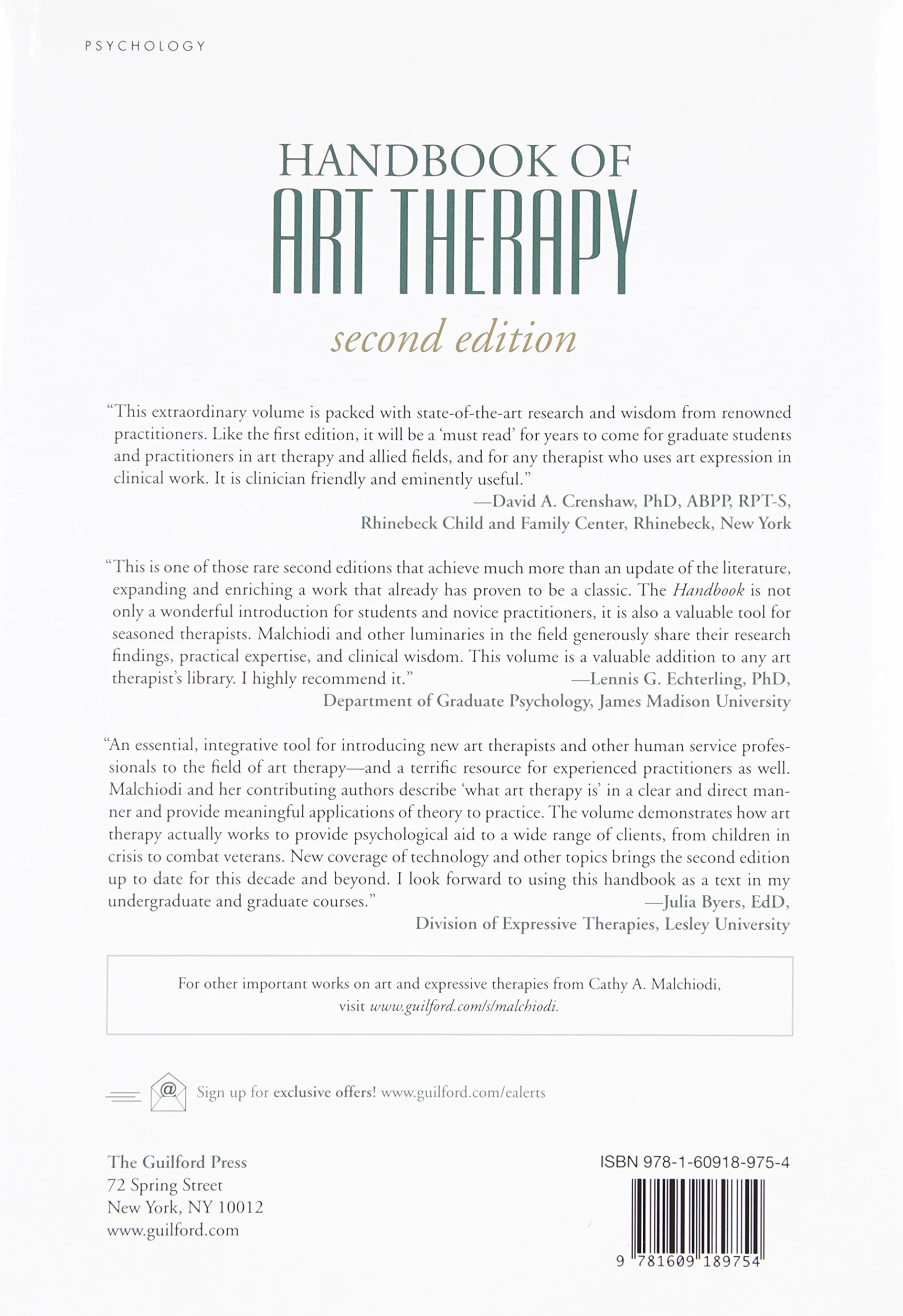 Handbook of Art Therapy, Second Edition