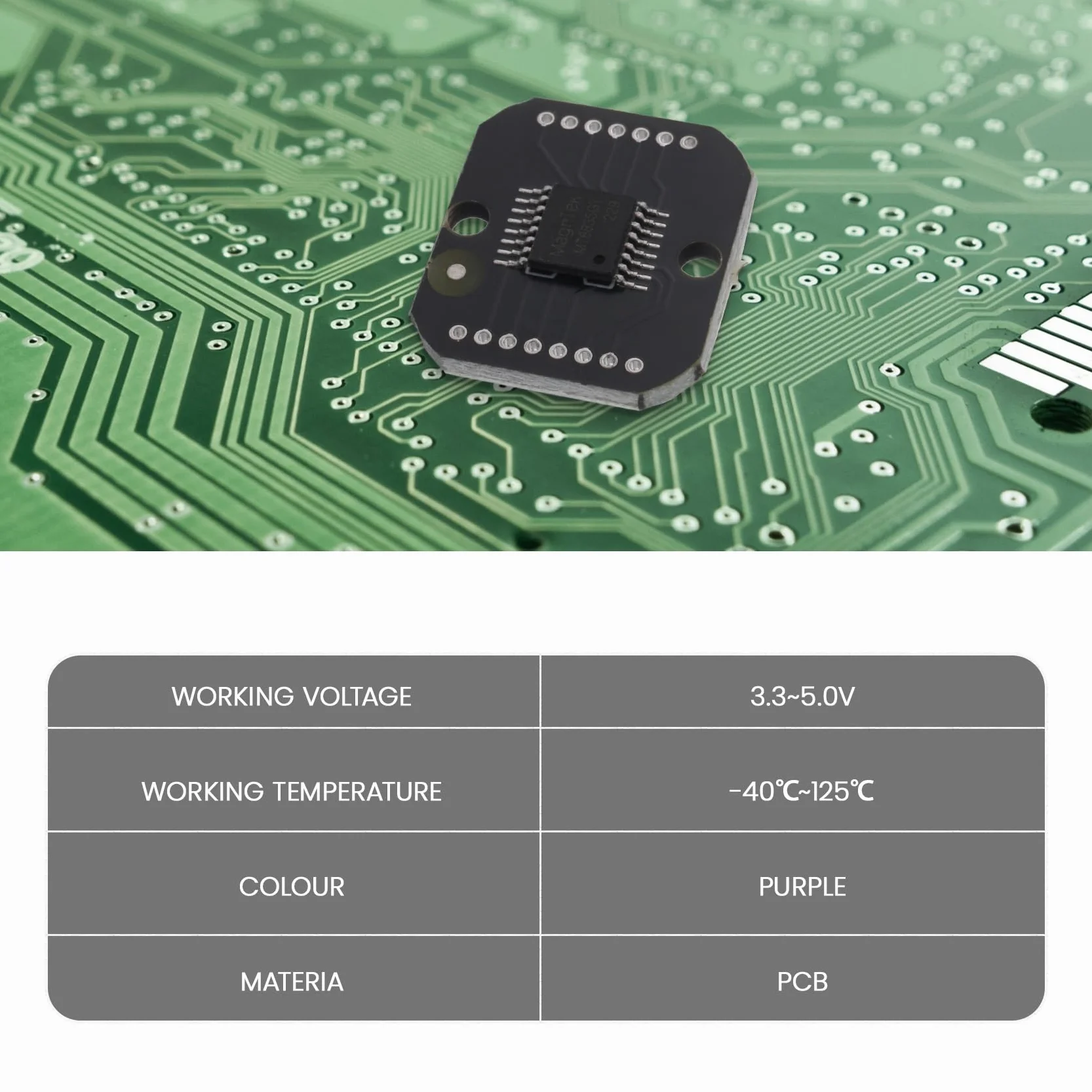 MT6835 magnetyczny moduł kodera PWM/SPI silnik bezszczotkowy 21 bitów, może zastąpić AS5048