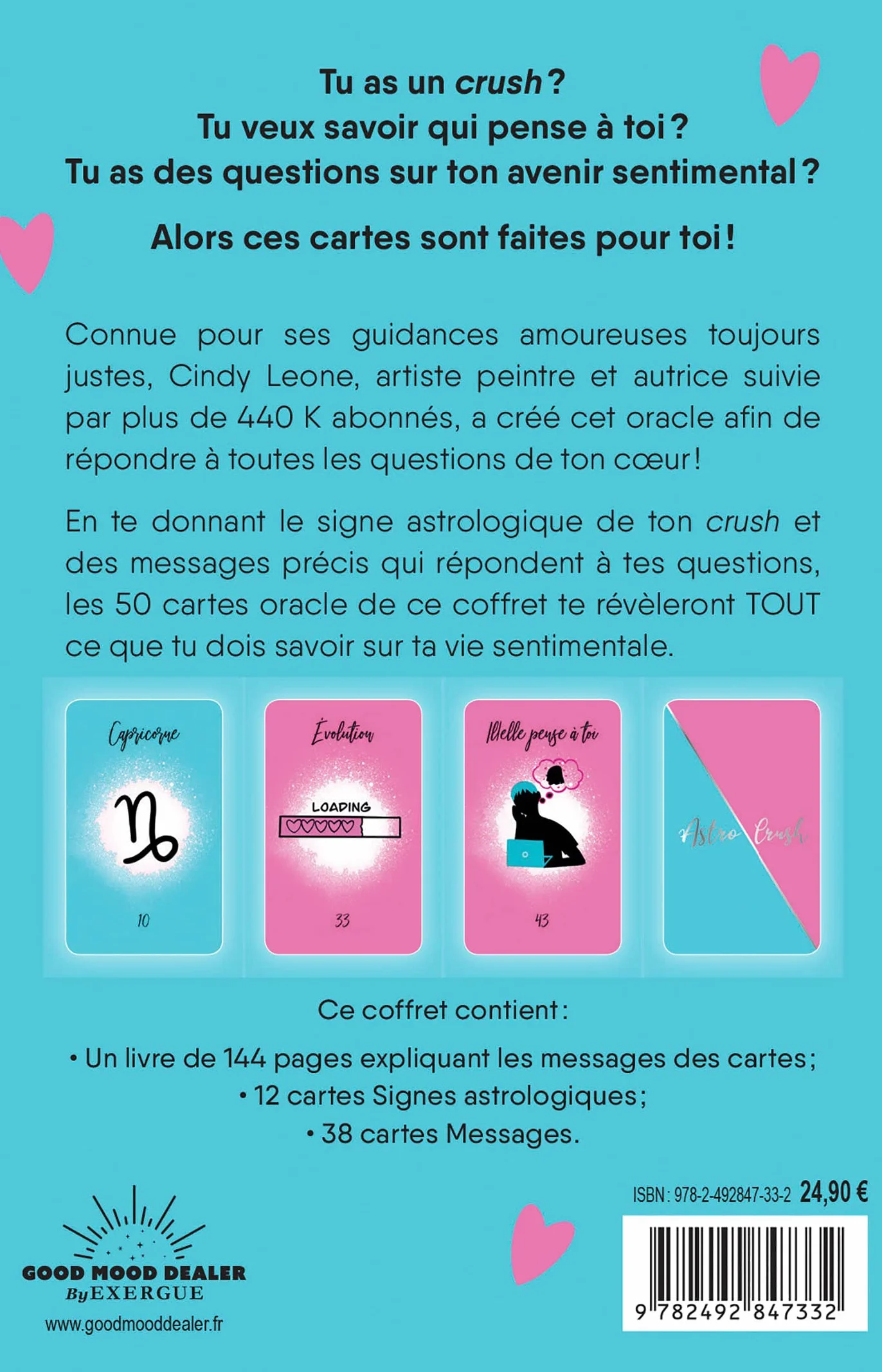 Astro Crush 50 cartes divinatoires