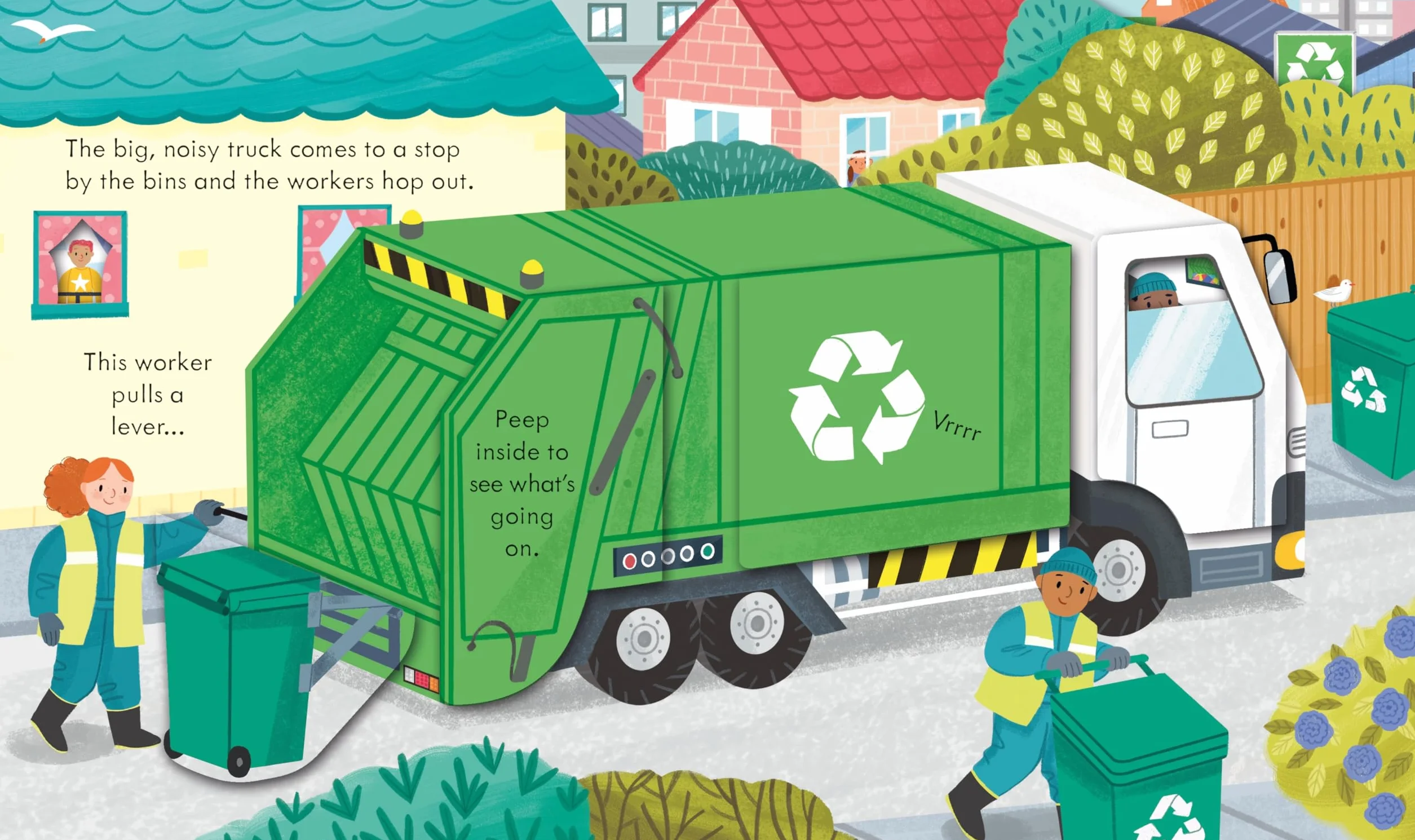 Peep Inside How a Recycling Truck Works