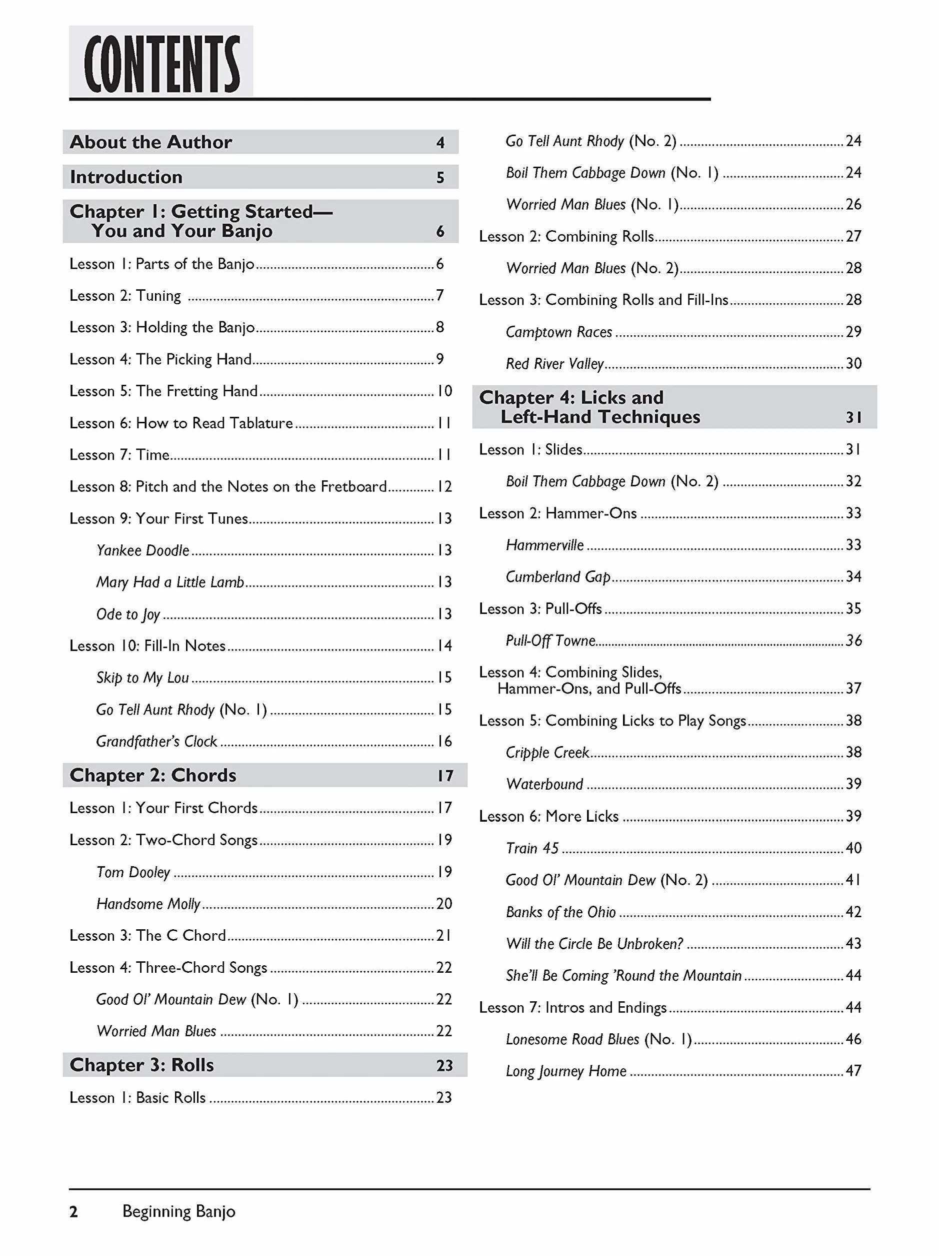 Beginning Banjo: Beginning - Intermediate - Mastering (incl. DVD & Online Audio & Video)