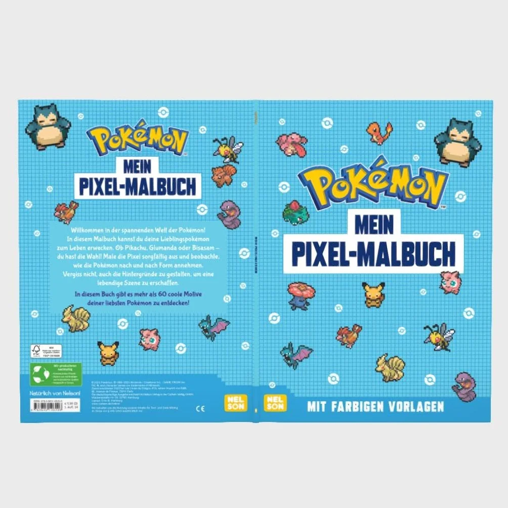 Pokémon Activity-Buch: Mein Pixel-Malbuch