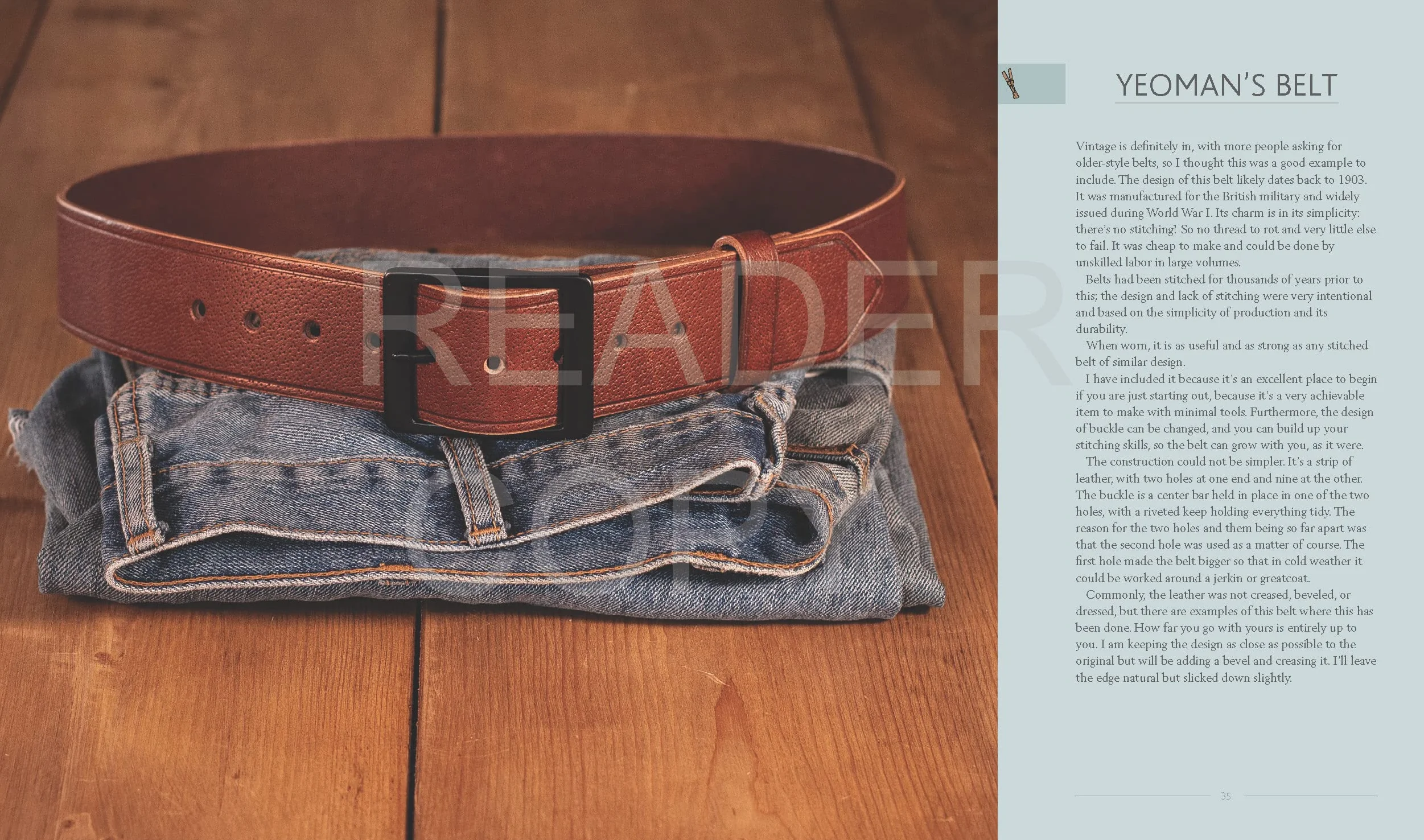 A Guide to Making Leather Belts with 12 Complete Projects