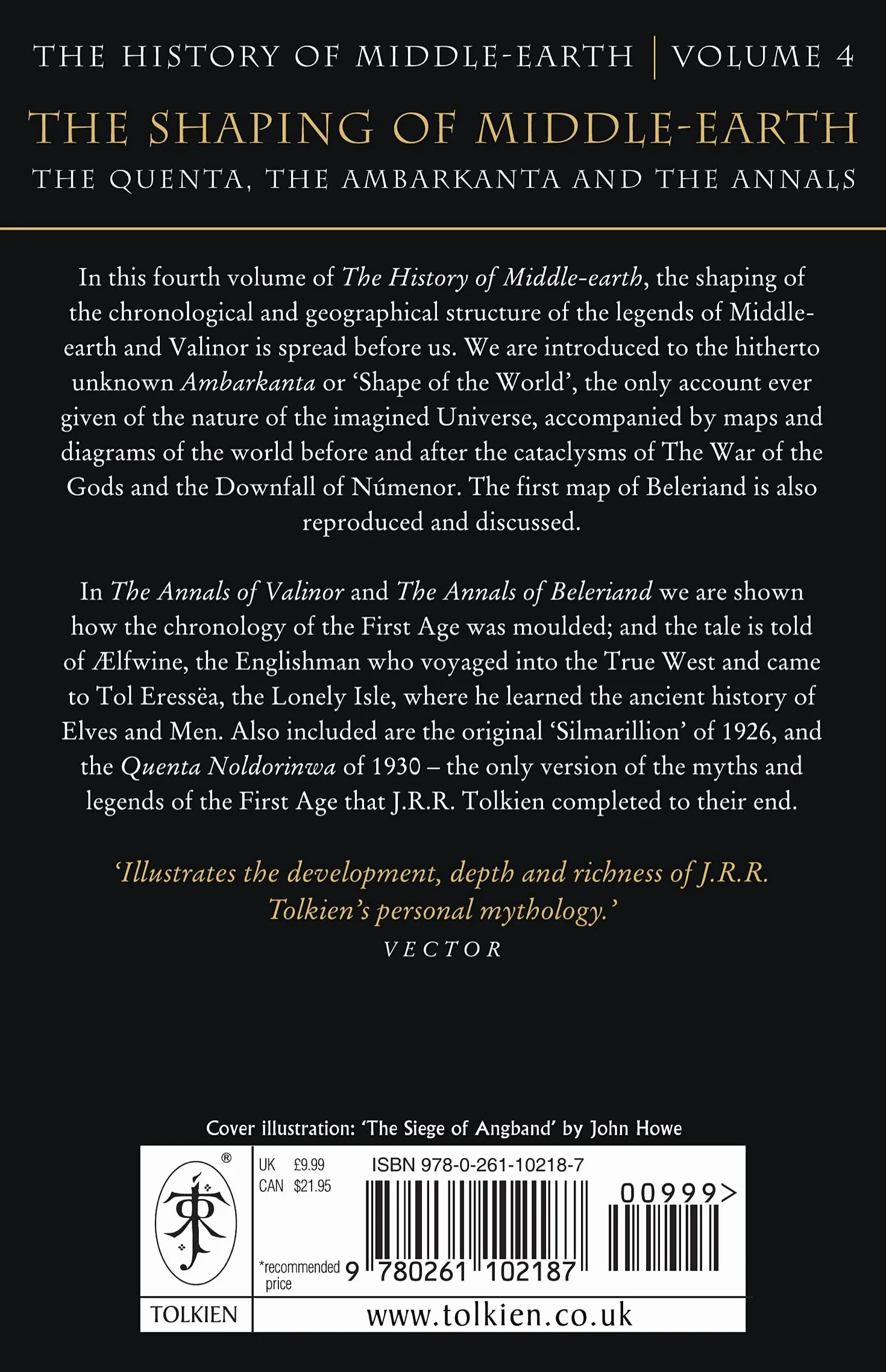 The History of Middle-Earth 4: The Shaping of Middle-earth