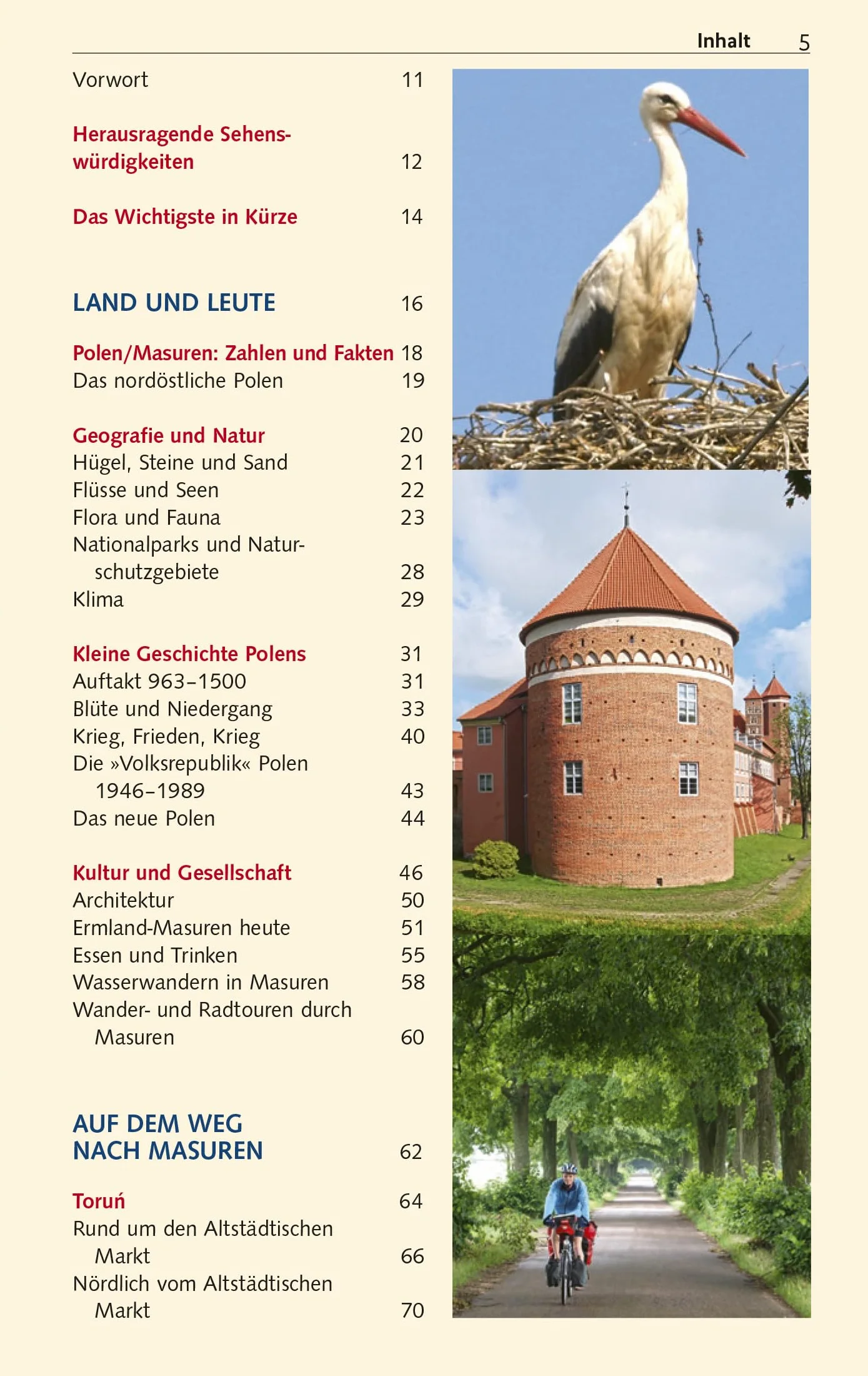 TRESCHER Reiseführer Masuren: Marienburg, Danzig, Thorn