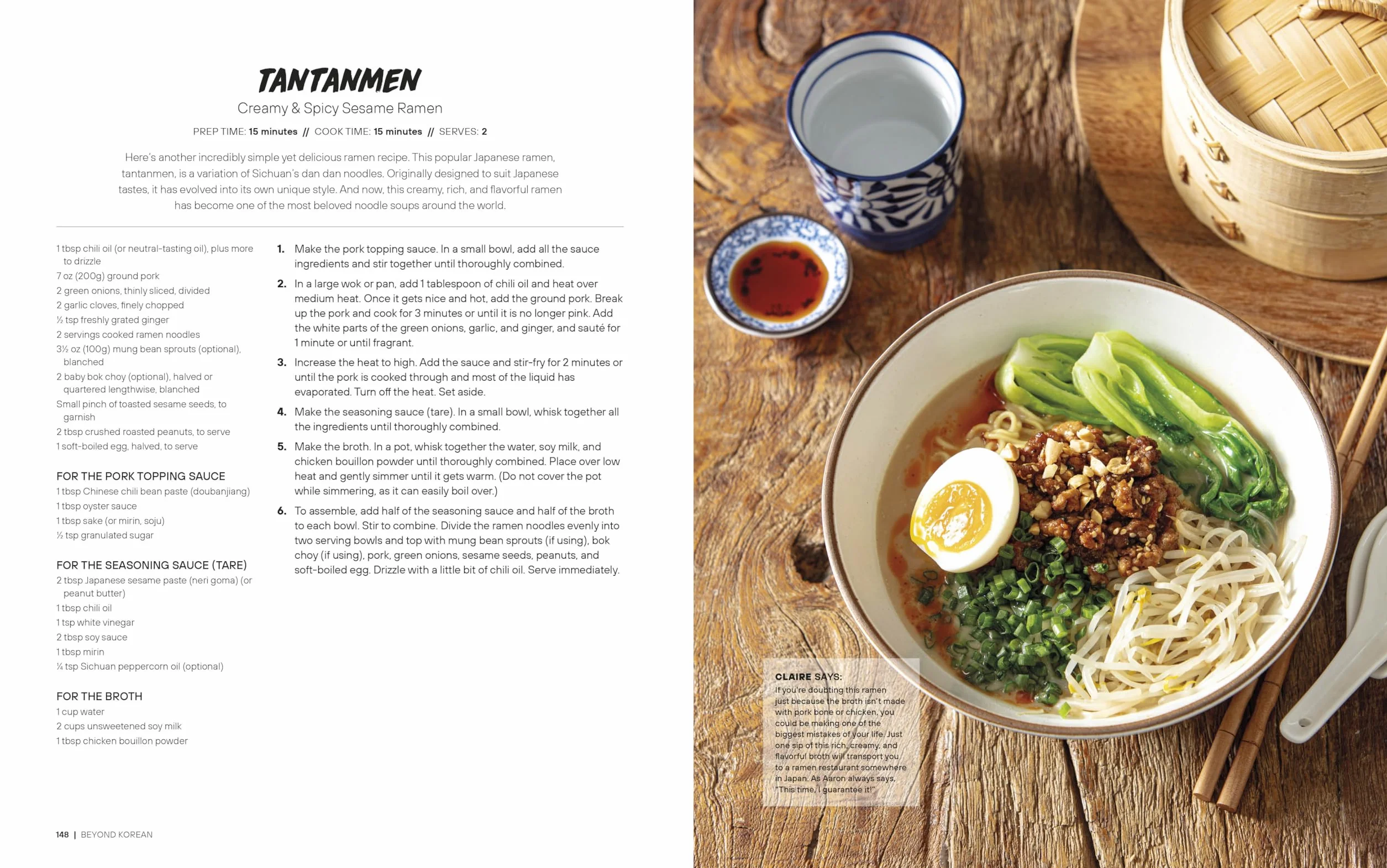 Beyond Korean: Easy Recipes for Korean, Japanese, and Chinese Favorites
