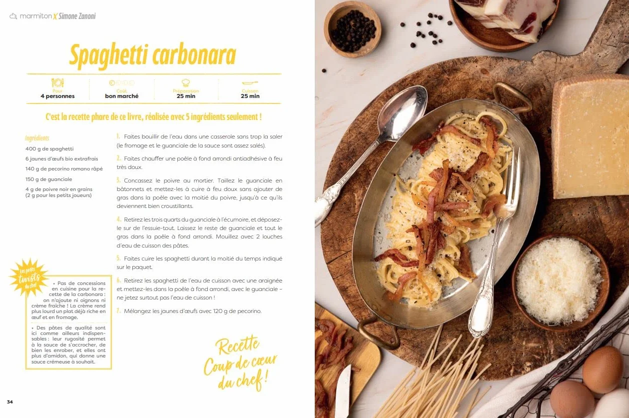 Pasta, pasta, pasta - Simone Zanoni - Marmiton