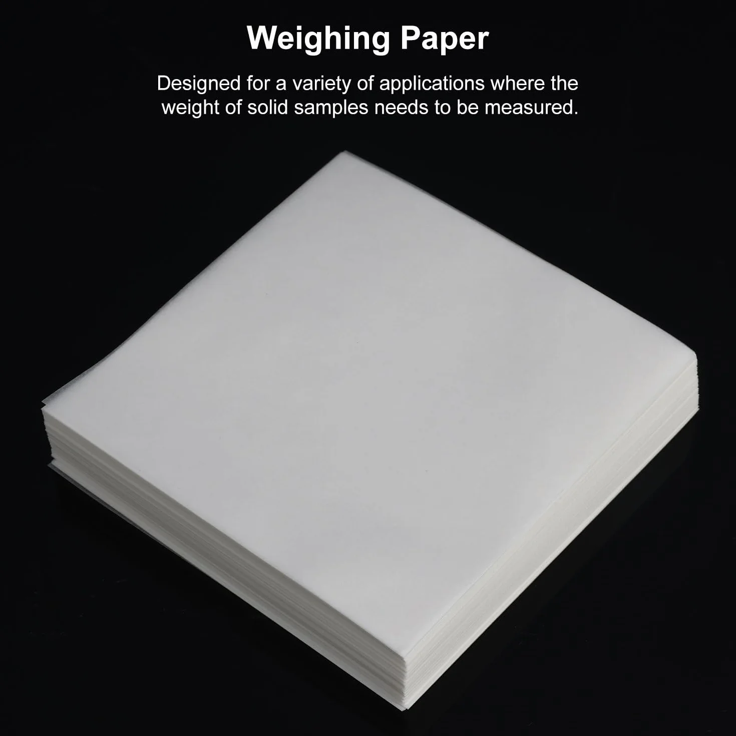 stonylab Papier do ważenia, 75 x 75 mm, próbka bez azotu, papier ważący, papier analityczny, papier ważący do badań laboratoryjnych, opakowanie 500 sztuk
