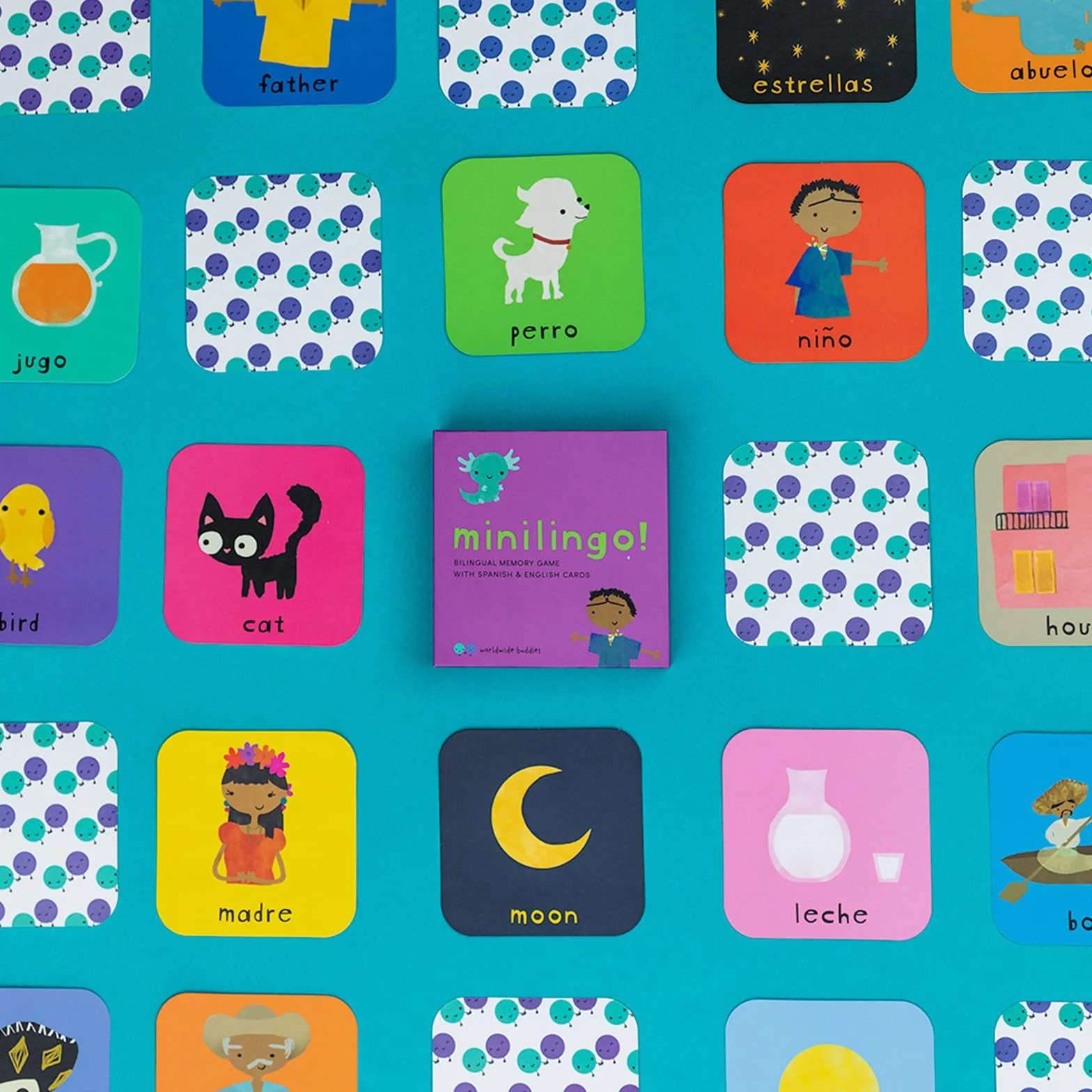 Minilingo Flashcards: Bilingual Memory Game With Spanish & English Cards