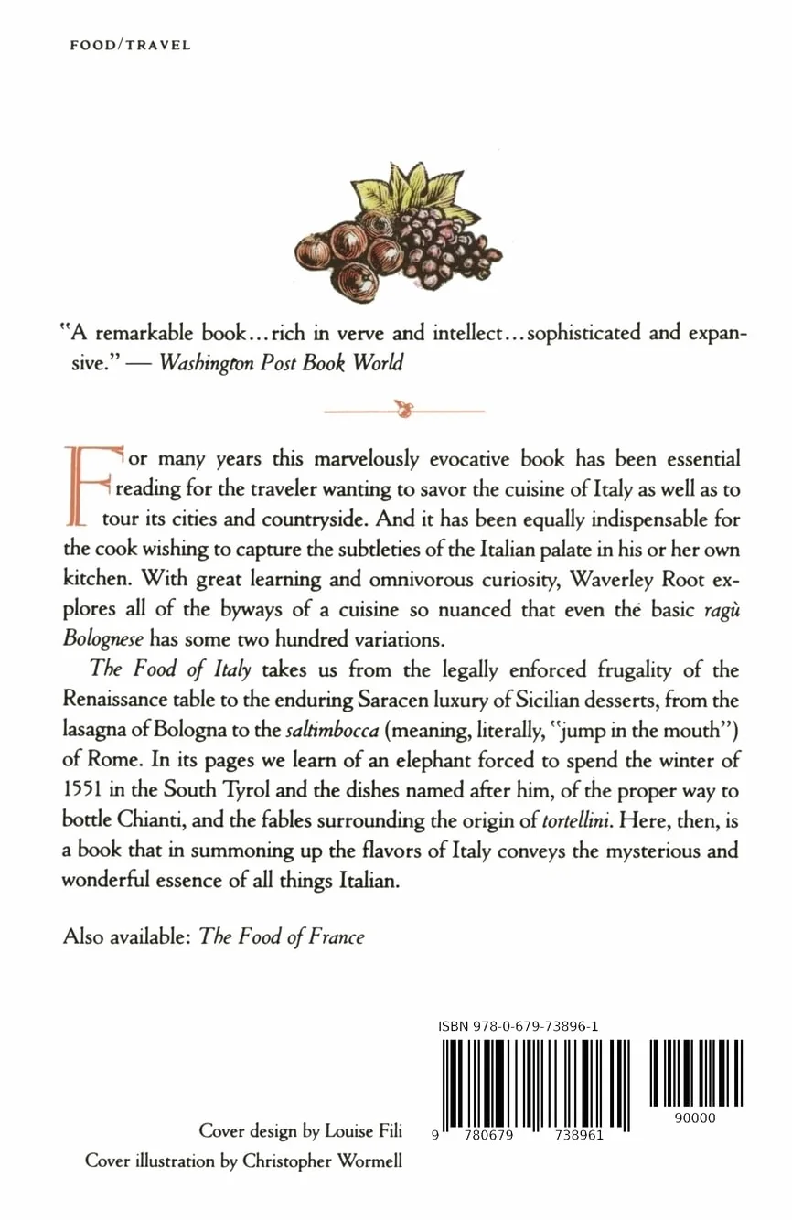 The Food of Italy: A Culinary Guidebook