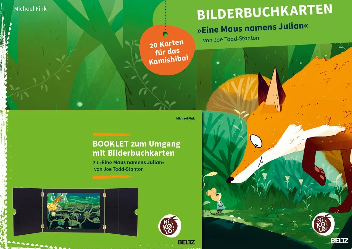 Bilderbuchkarten 'Eine Maus namens Julian' von Joe Todd-Stanton: 20 Karten für Kamishibai