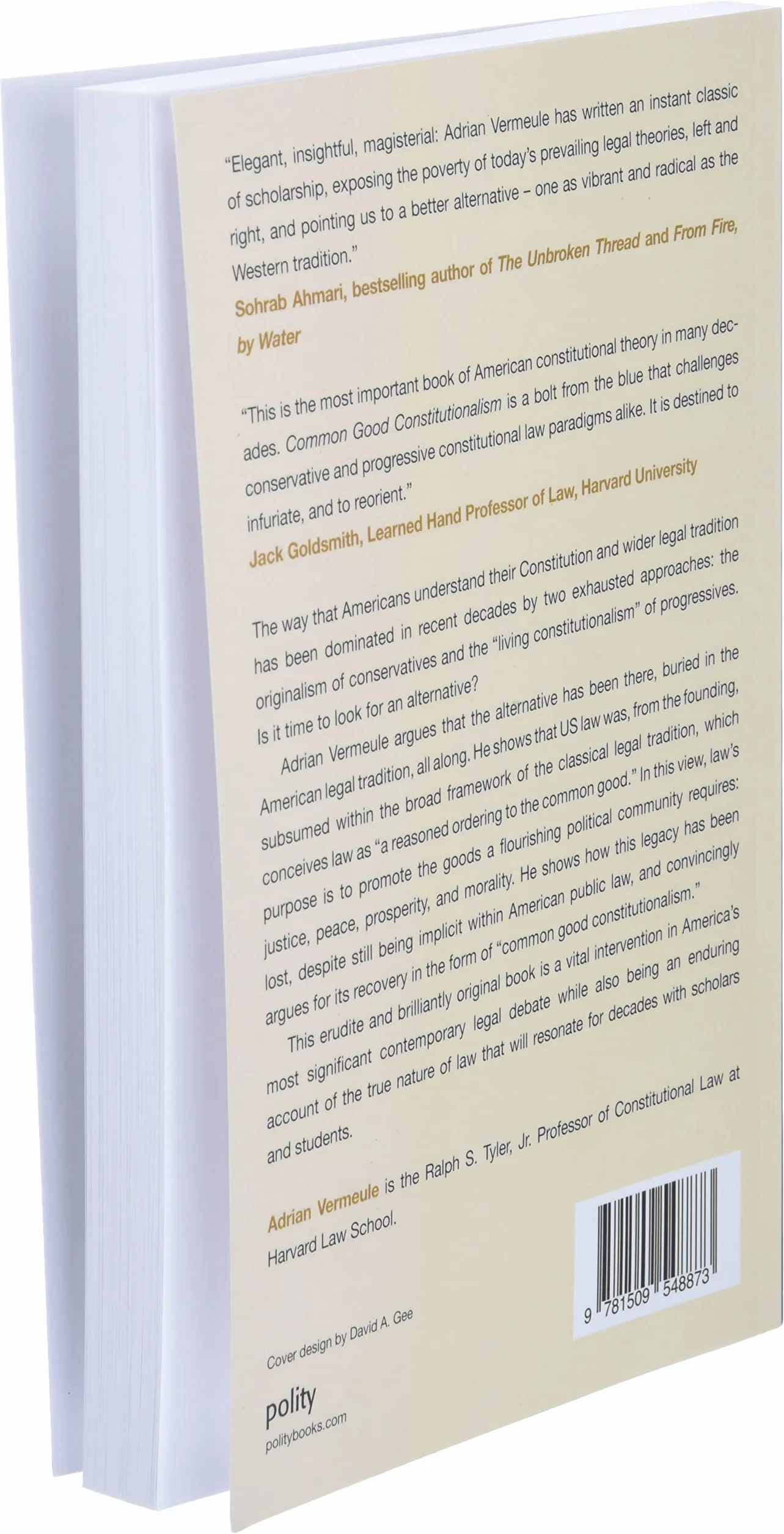 Common Good Constitutionalism: Recovering the Classical Legal Tradition