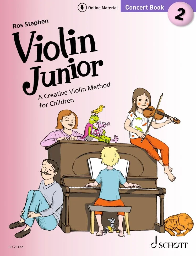 Stephen: Violin Junior: Concert Book 2 - A Creative Violin Method for Children Book with Media Online: A Creative Violin Method for Children. 1-2 violins and piano ad lib..: Livre de concerts 2