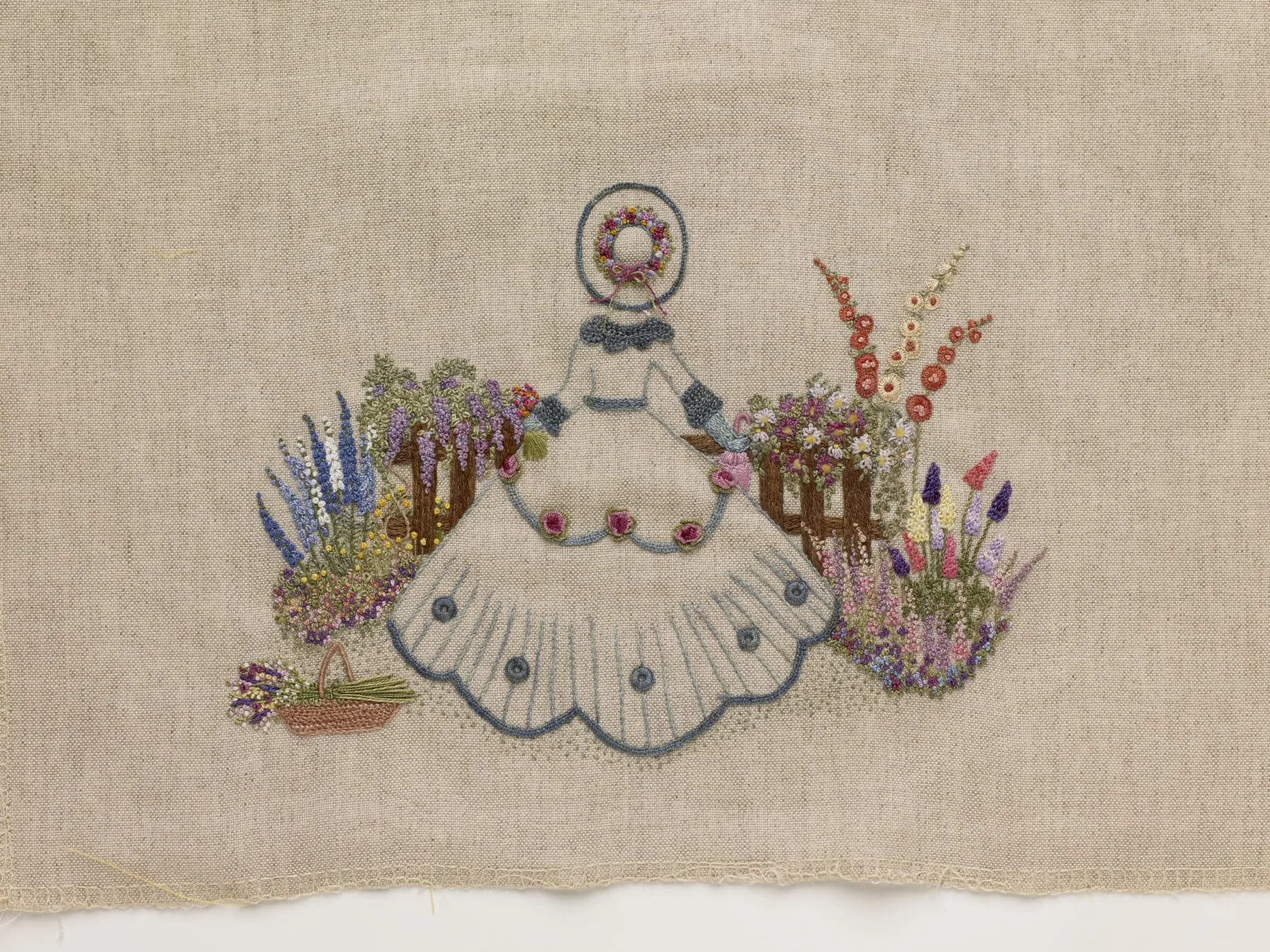 Embroidered Country Gardens: Hand-Stitched Floral Designs Inspired by Nature