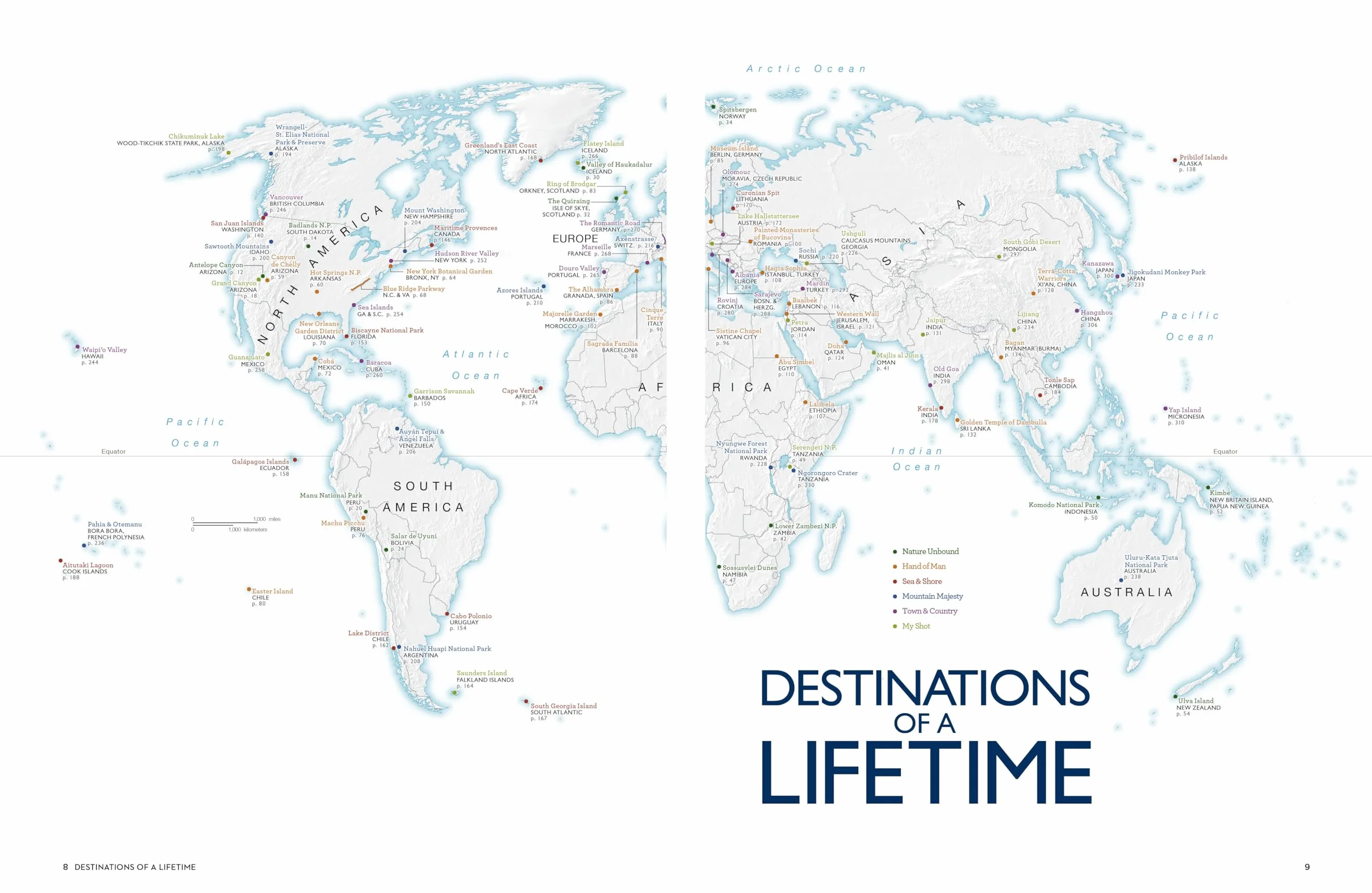 Destinations of a Lifetime: 225 World's Most Amazing Places
