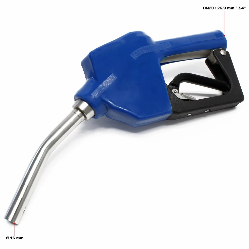 Pistolet do AdBlue z automatycznym odcięciem, nalewak ze stali nierdzewnej, 60 l/min