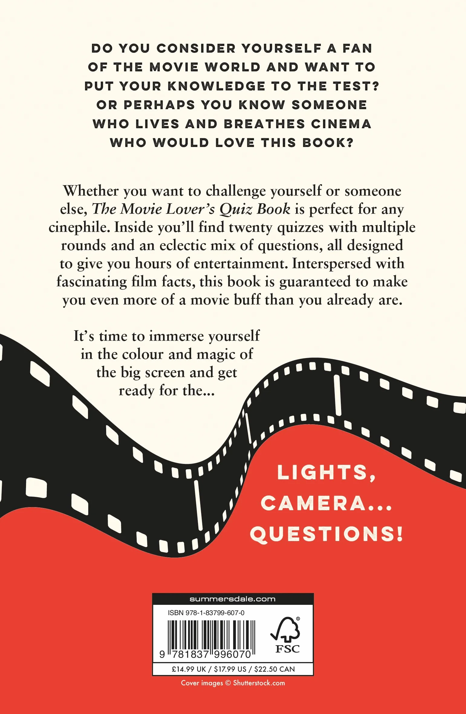The Movie Lover's Quiz Book: Over 900 Questions on Films, Stars & Directors