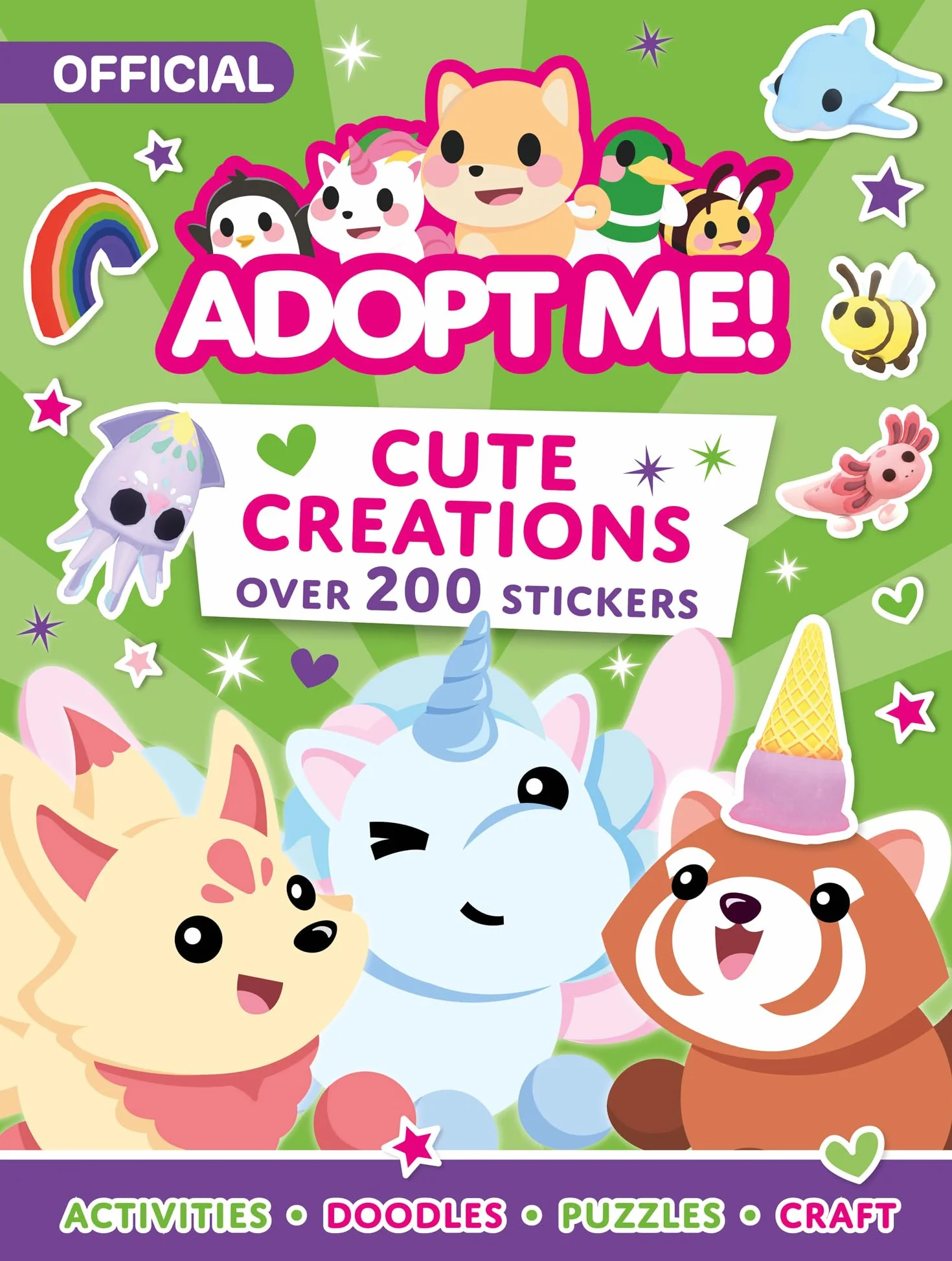 Adopt Me! Cute Creations Sticker Book: Activity Book for fans of online game, ages 7-11